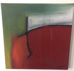 Abstraktes abstraktes Gemälde auf Leinwand  -- Iroko Wurzeln IX