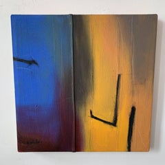 Pittura astratta a tecnica mista  -- Radici di Iroko V