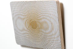 "Seguir", Patrones abstractos, Abstracción geométrica, Monocopia xilográfica sobre panel