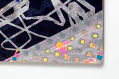 "J.P.'s Trip", Motifs abstraits, Abstraction géométrique, Monoprint gravée sur bois