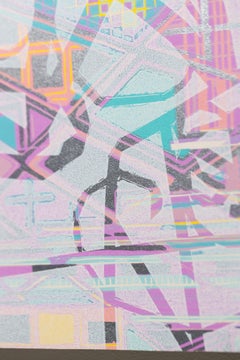 "Alto e basso II", Modelli astratti, Astrazione geometrica, Monostampa xilografica