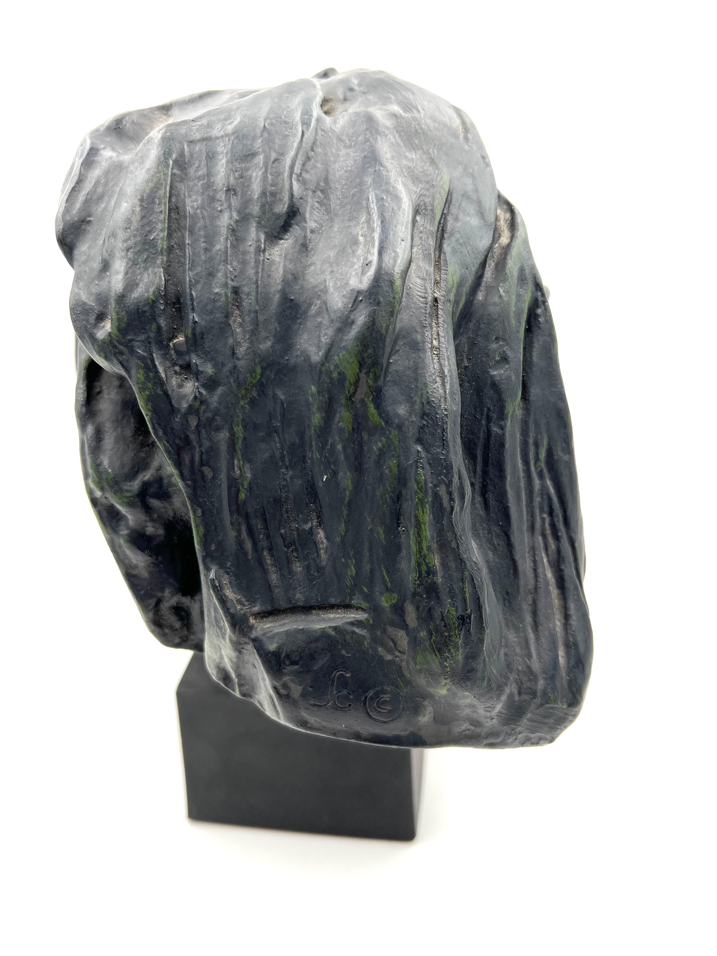 Beaux Arts Alexis Rudier Fondeur Head of Balzac Sculpture by Auguste Rodin