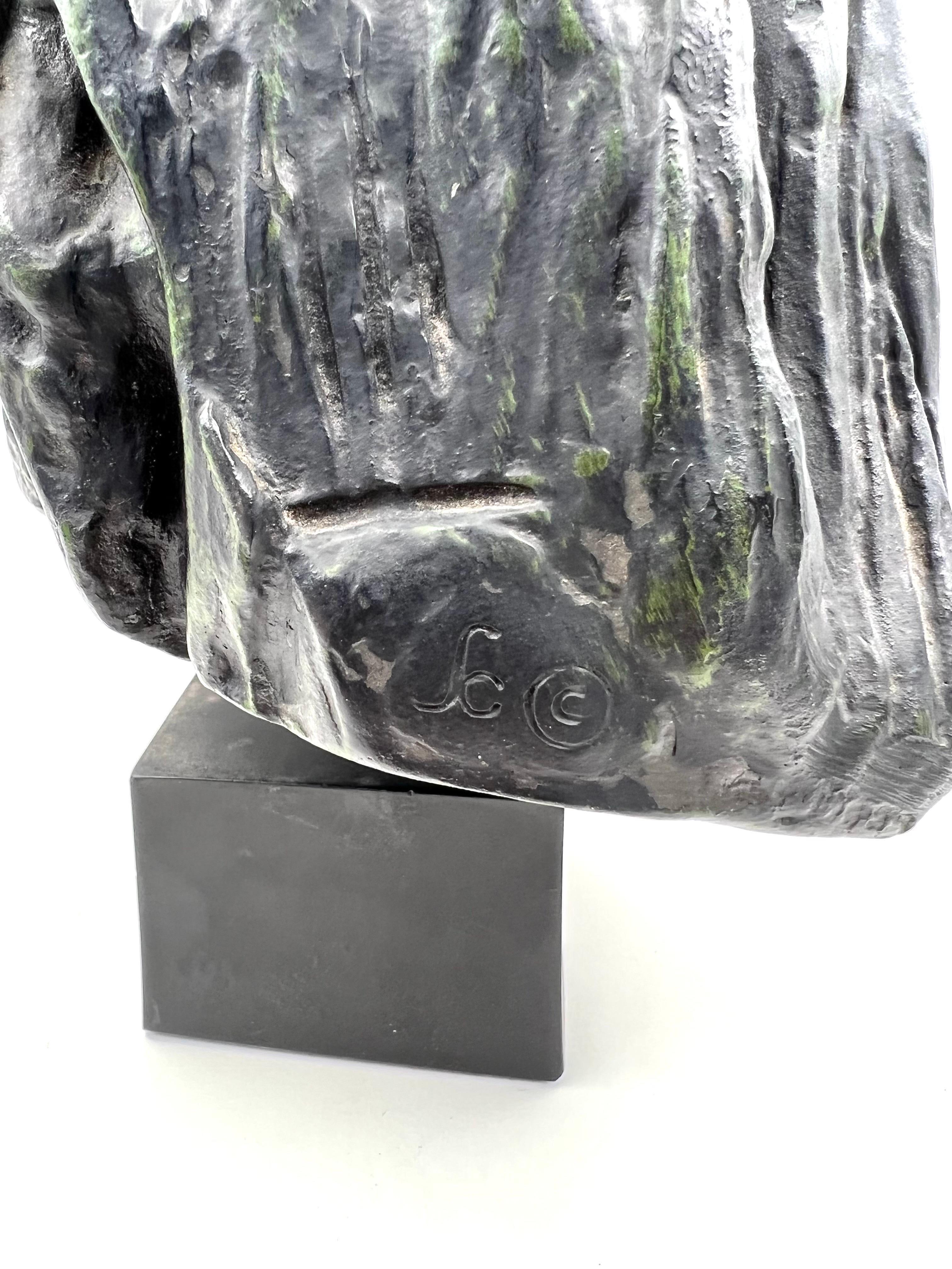 American Alexis Rudier Fondeur Head of Balzac Sculpture by Auguste Rodin