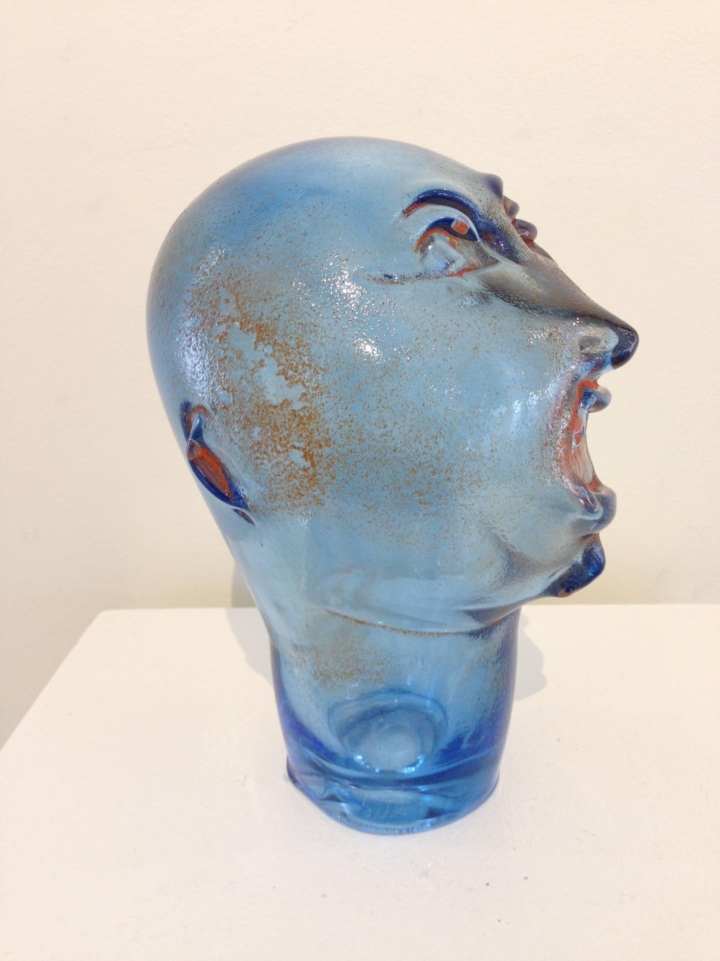 Dream Head #11 - Gray Abstract Sculpture by Alexis Silk