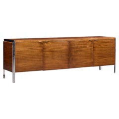 Alexis Yermakov for Stow & Davis Electra Series Walnut and Chrome Credenza
