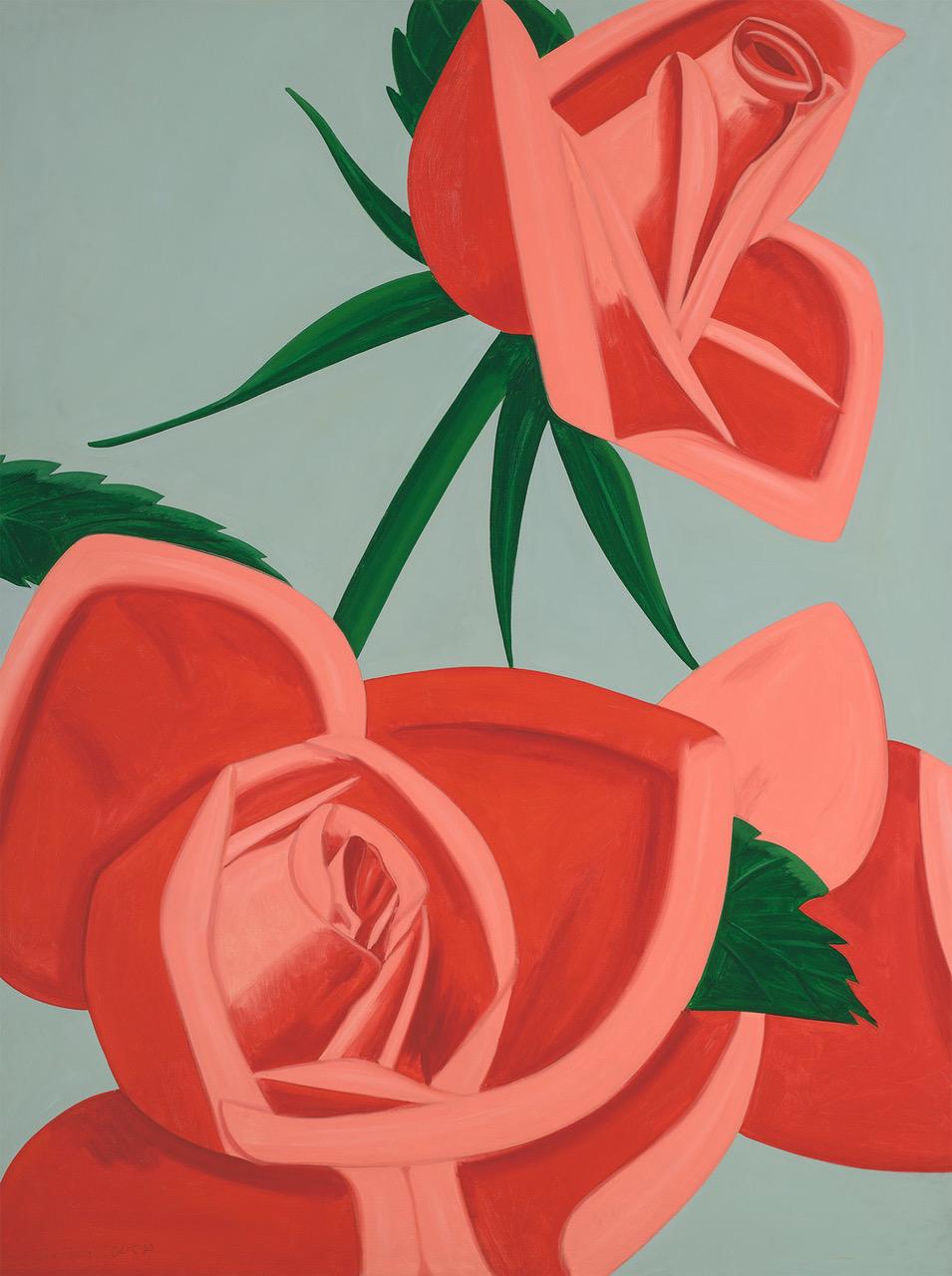 Alex Katz Figurative Painting - Rose Bud