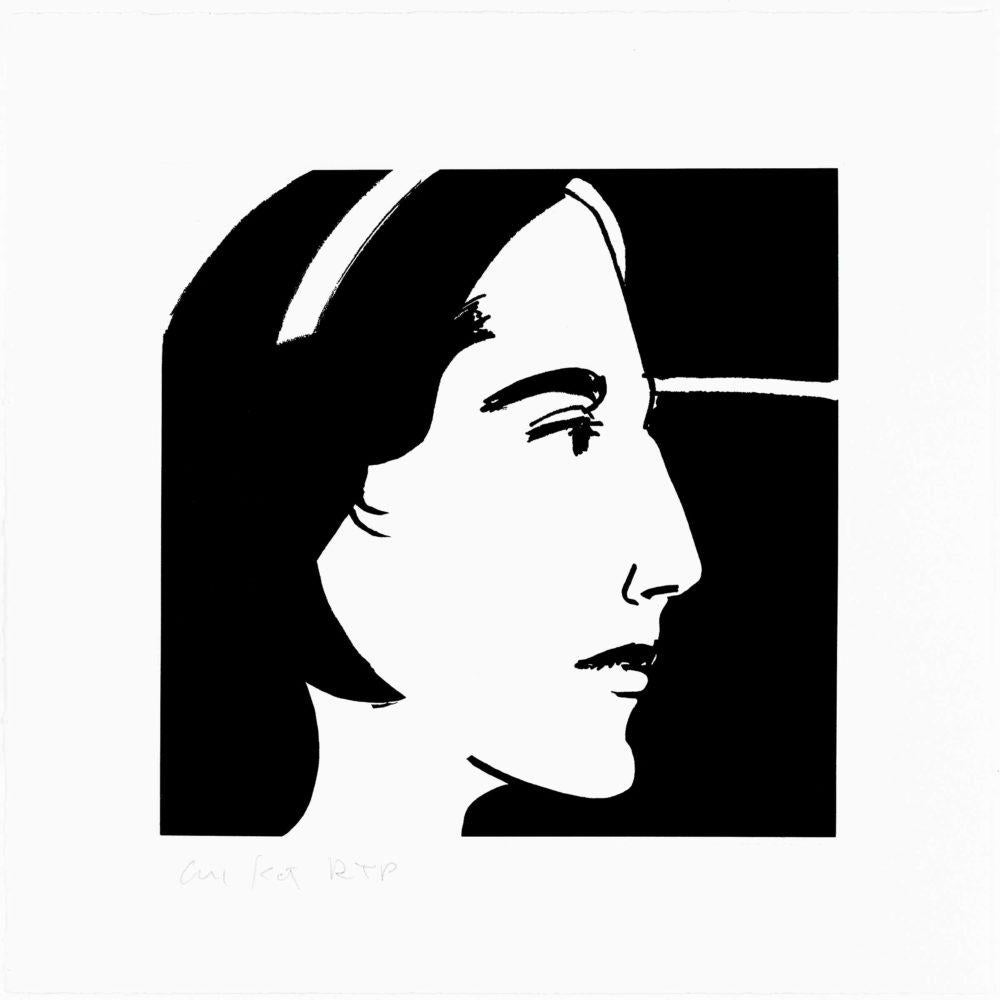 Ada Portfolio (Weiß), Portrait Print, von Alex Katz