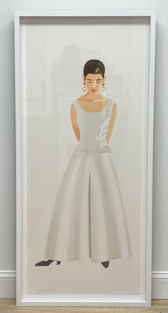 Alex Katz 'Wedding Dress 1993'  Etching and aquatint in colors