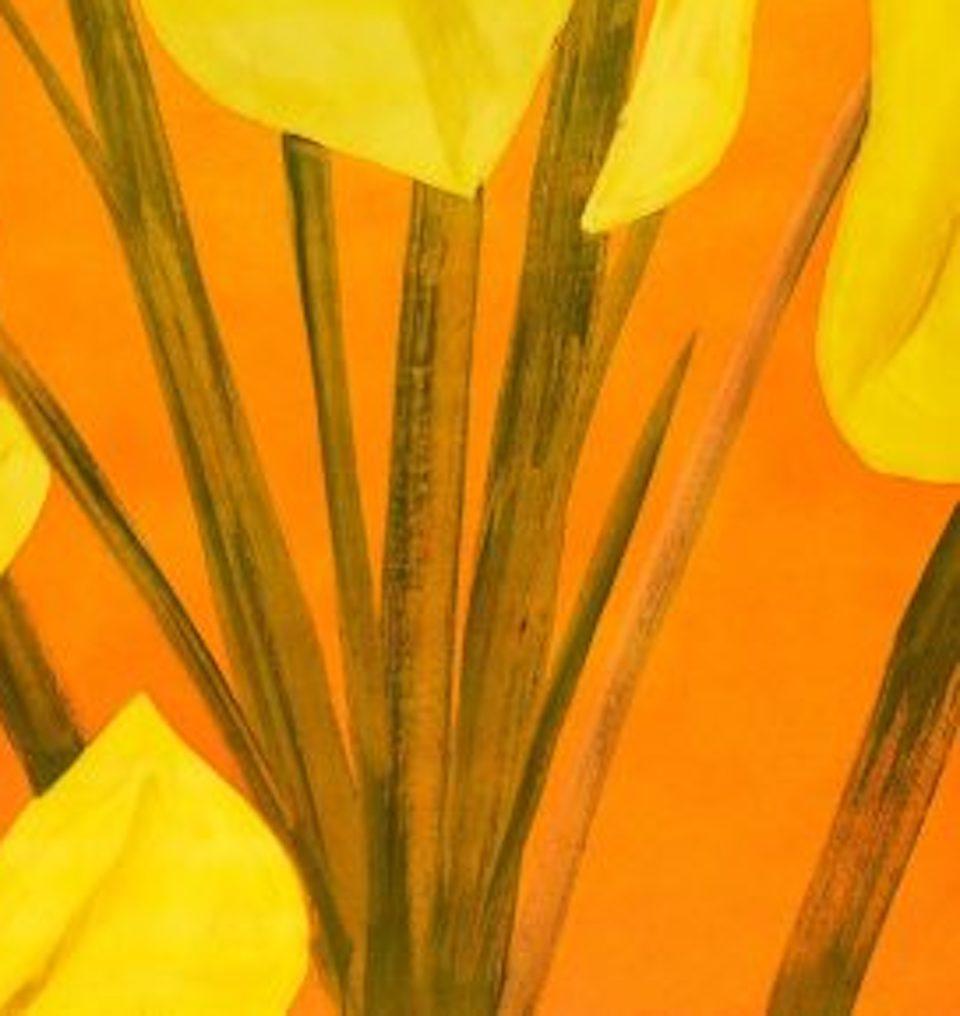 This beautiful Alex Katz is a Photo etching, photo-gravure, and aquatint in five colors on Somerset Satin White 500 gsm fine art paper from a small edition size of 50. This specific series of flower prints shows Katz' fascination in the natural