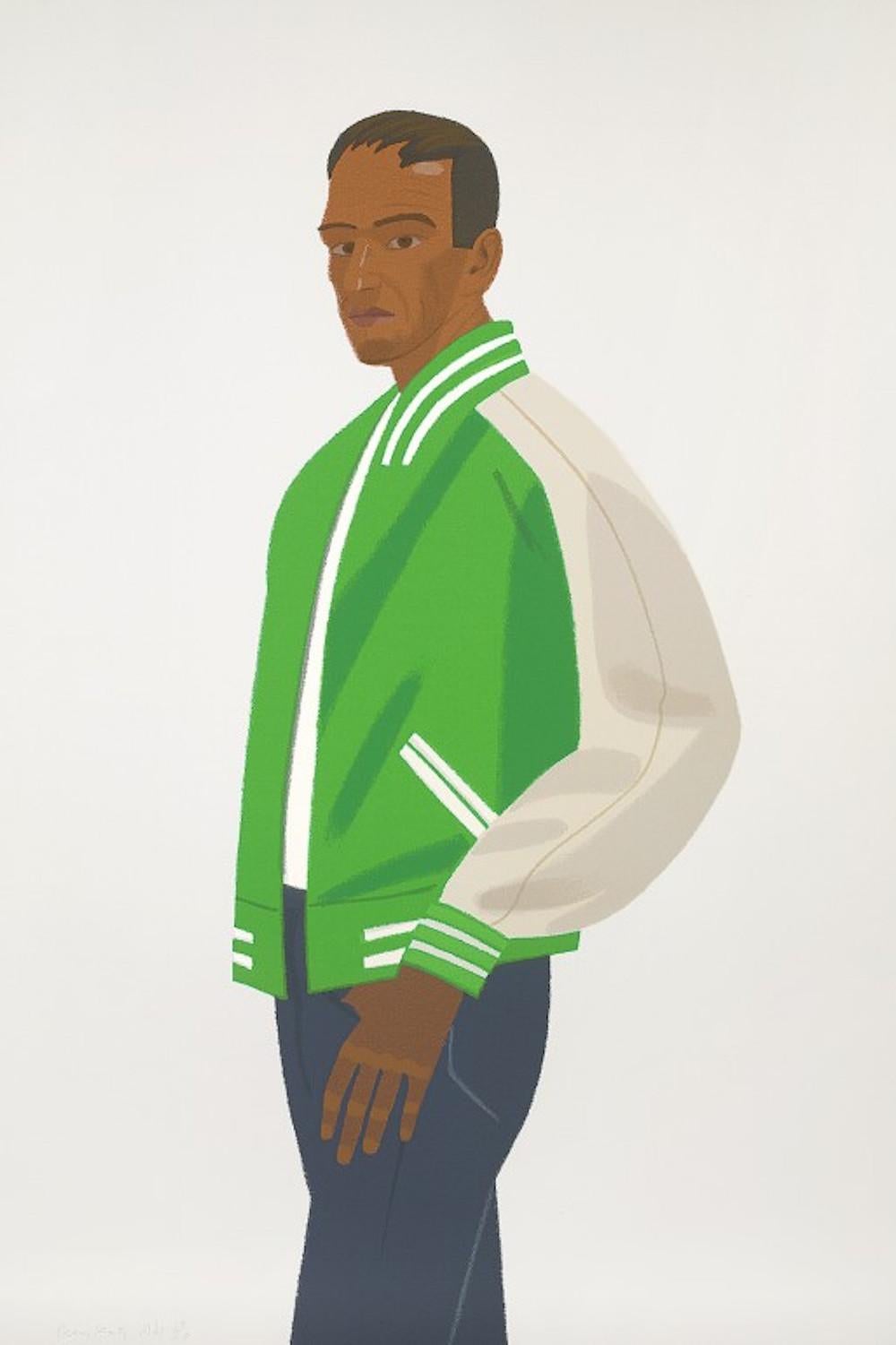 Alex Katz Figurative Print - Green Jacket