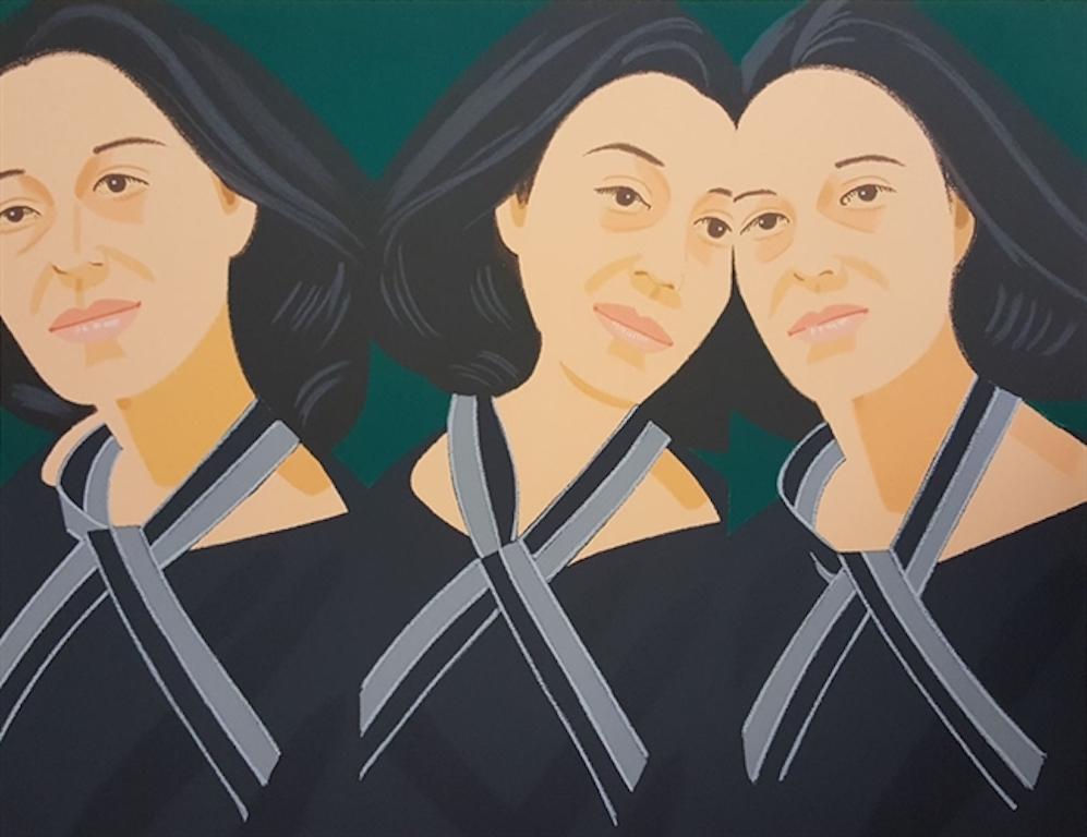 Alex Katz Abstract Print - Grey Ribbon