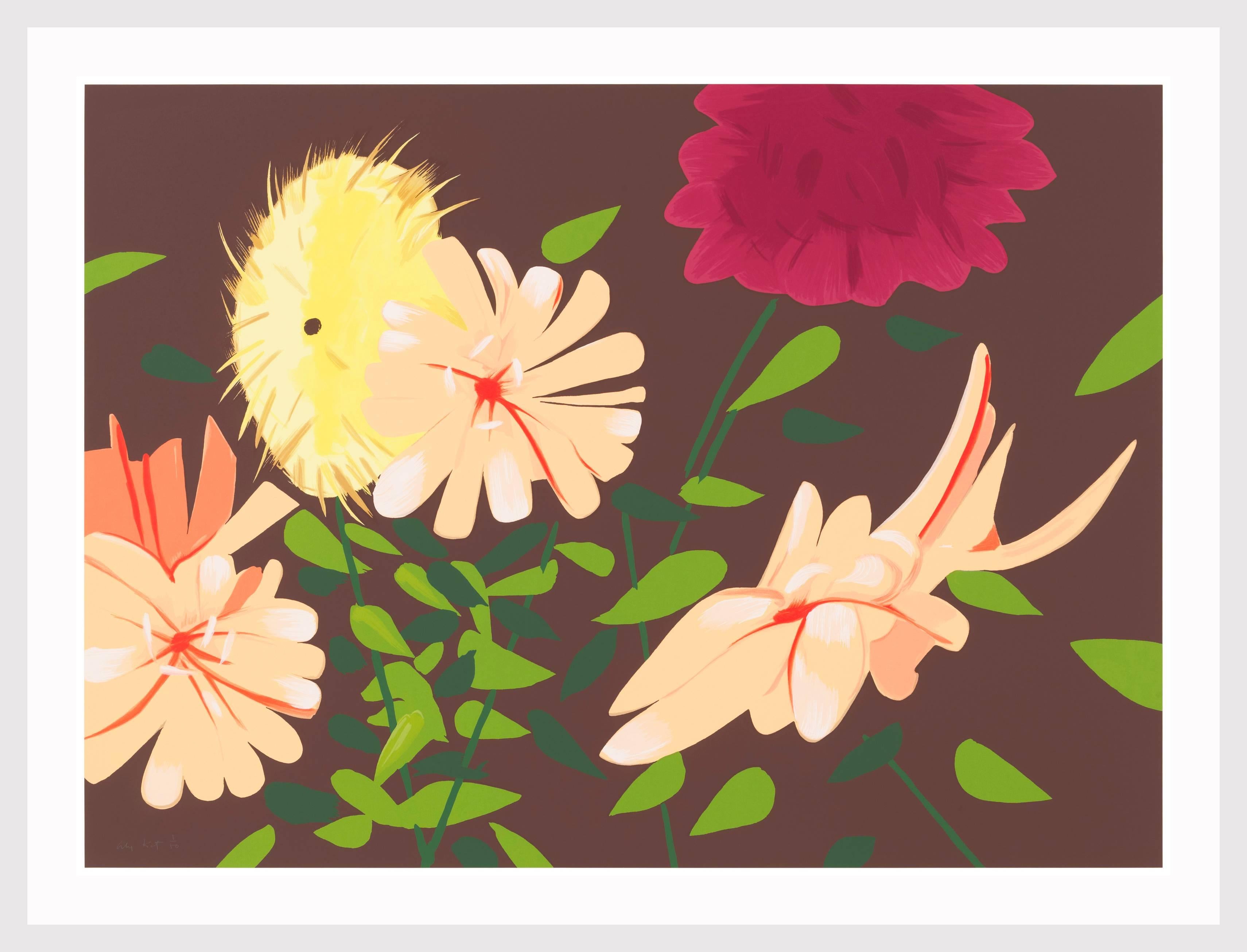 Late Summer Flowers - Print by Alex Katz