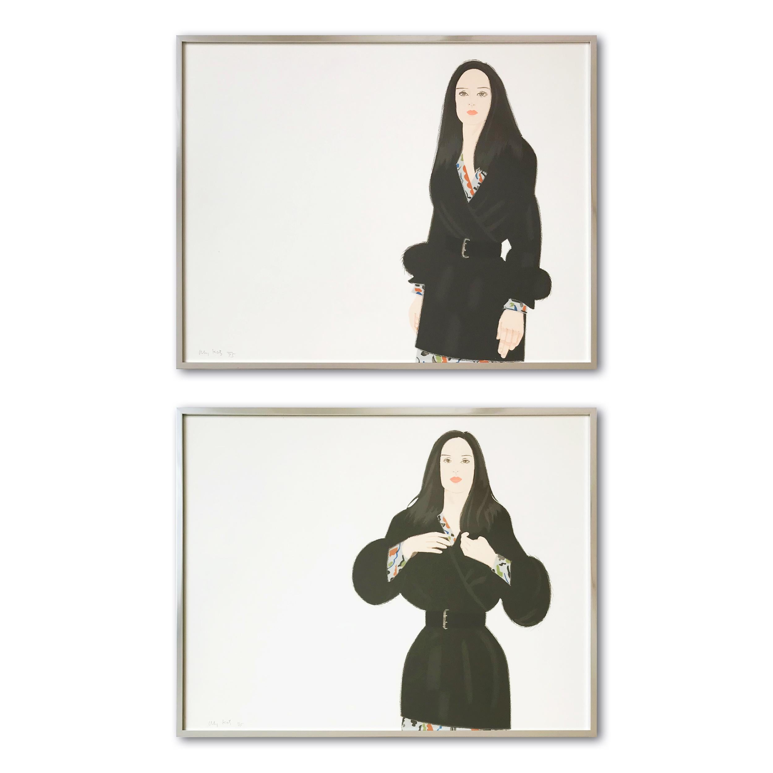 Alex Katz Figurative Print - Maria I and II, Set of 2 Aquatints, Framed, Pop Art, Contemporary Art