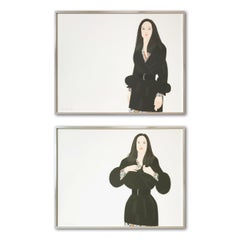 Maria I and II, Set of 2 Aquatints, Framed, Pop Art, Contemporary Art