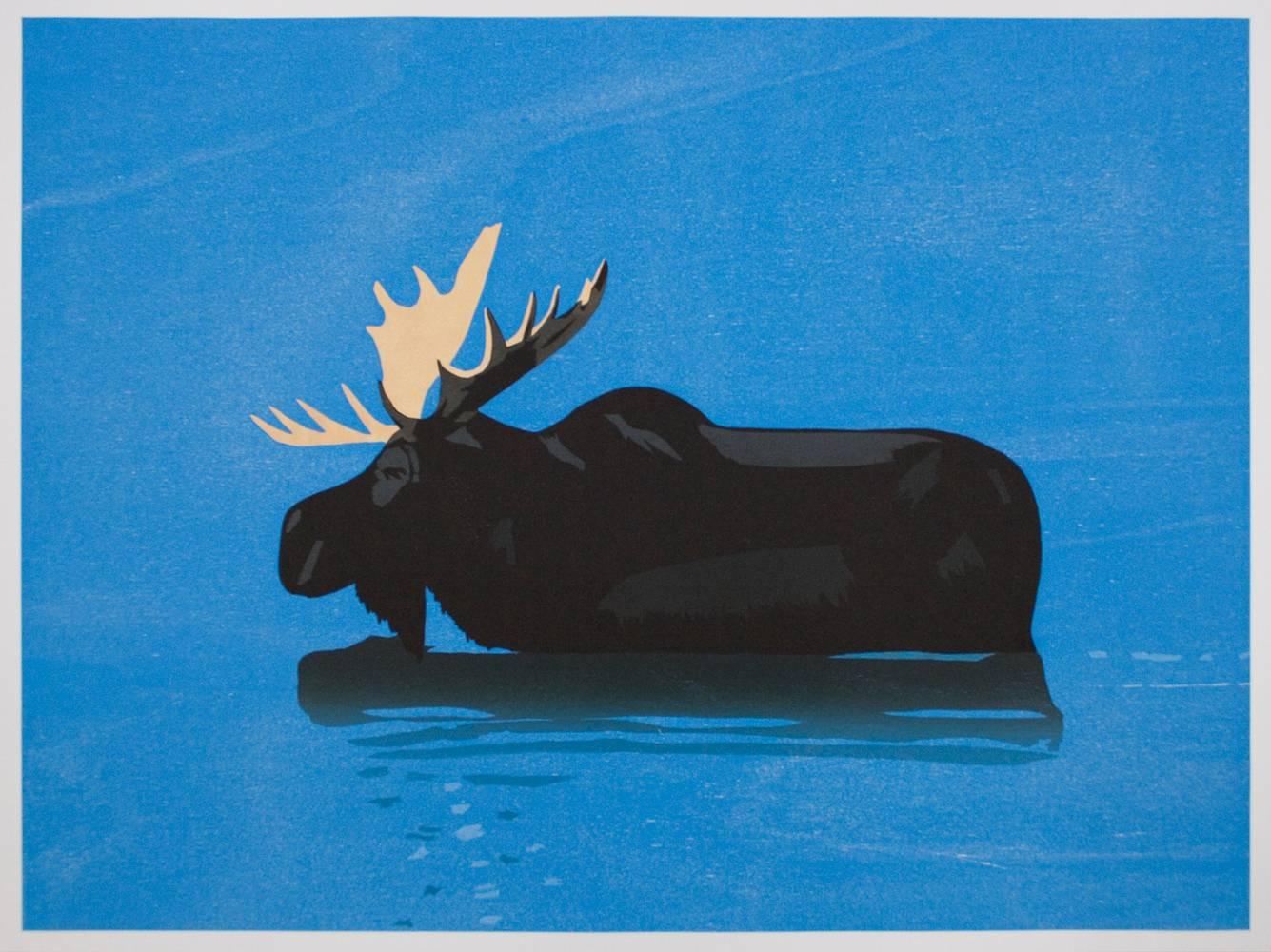 Alex Katz Landscape Print - Moose