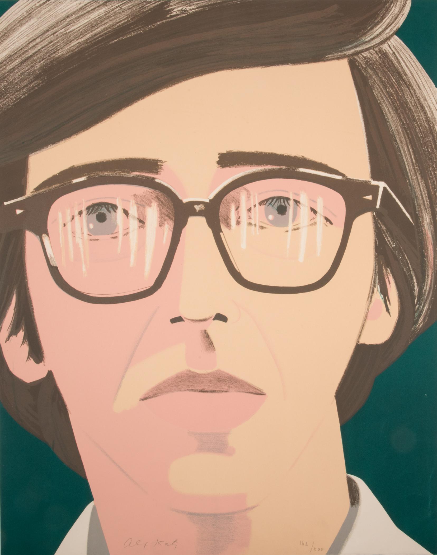 Portrait of a Poet: Kenneth Koch - Print by Alex Katz