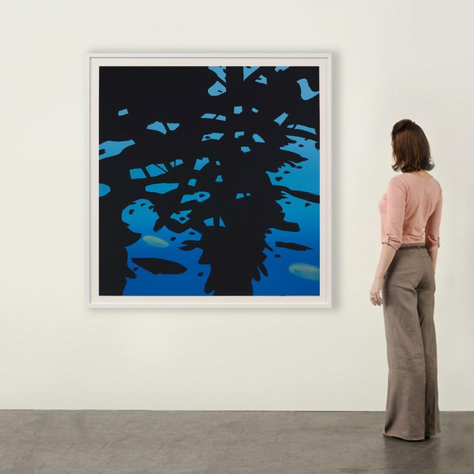 Reflection - Contemporary, 21st Century, Silkscreen, Limited Edition, Blue 1