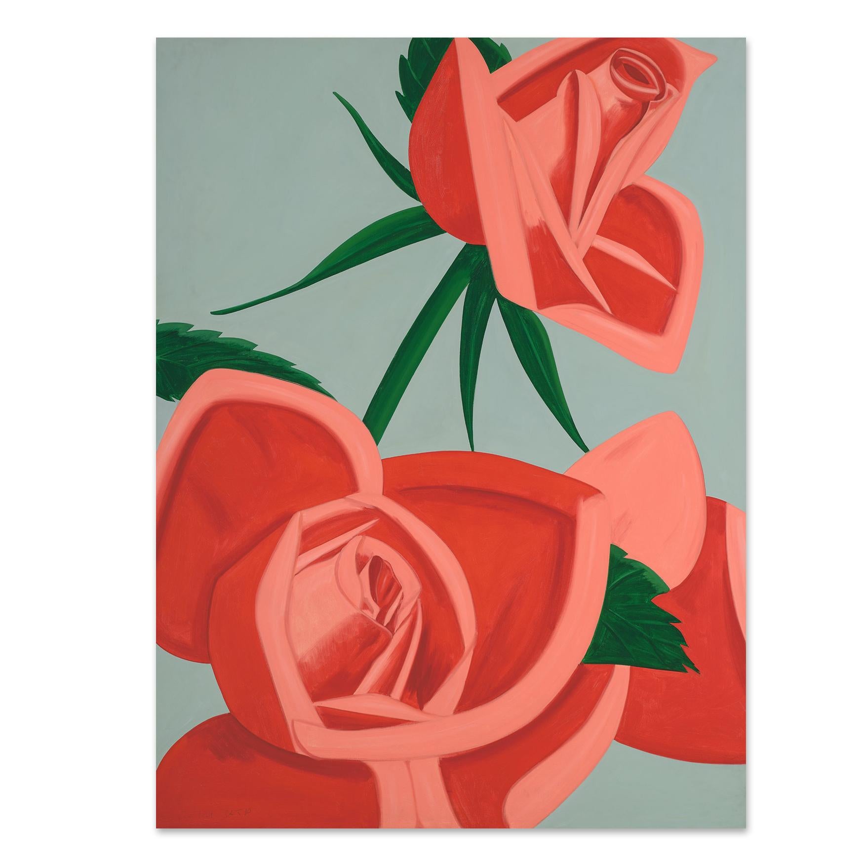 Alex Katz Abstract Print - Rose Bud, Archival Pigment Print, Figurative Painting, 21st Century Pop Art
