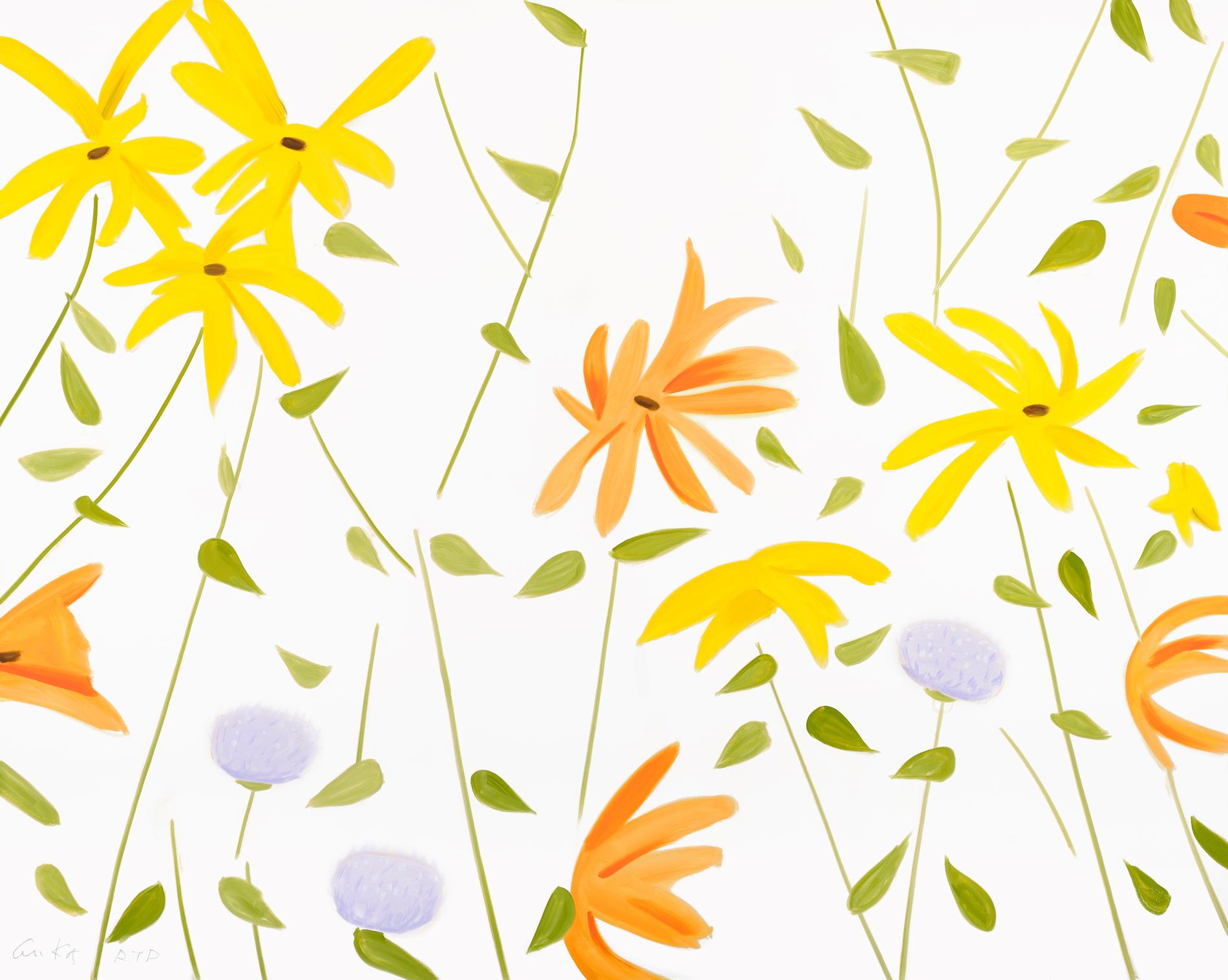 Alex Katz Figurative Print – Summer Flowers 2