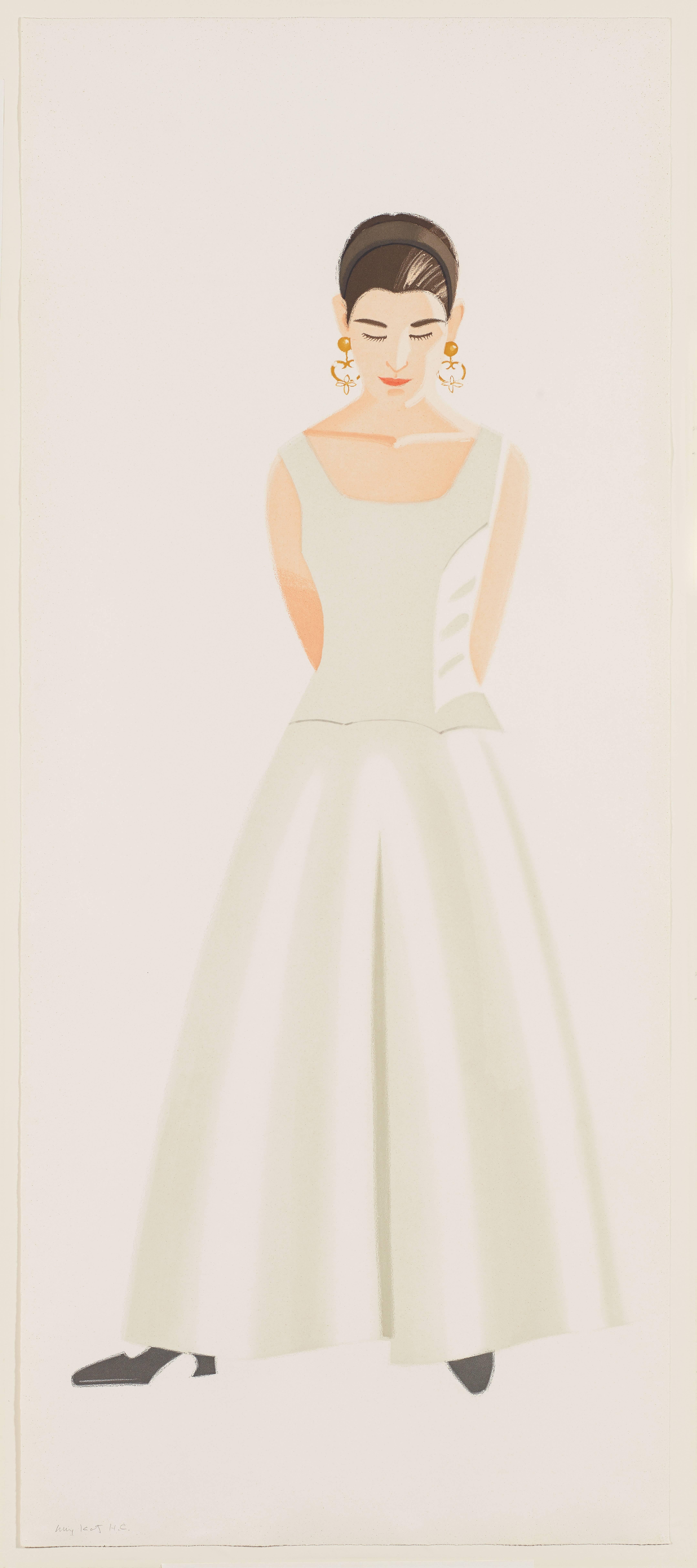 Alex Katz Figurative Print - Wedding Dress