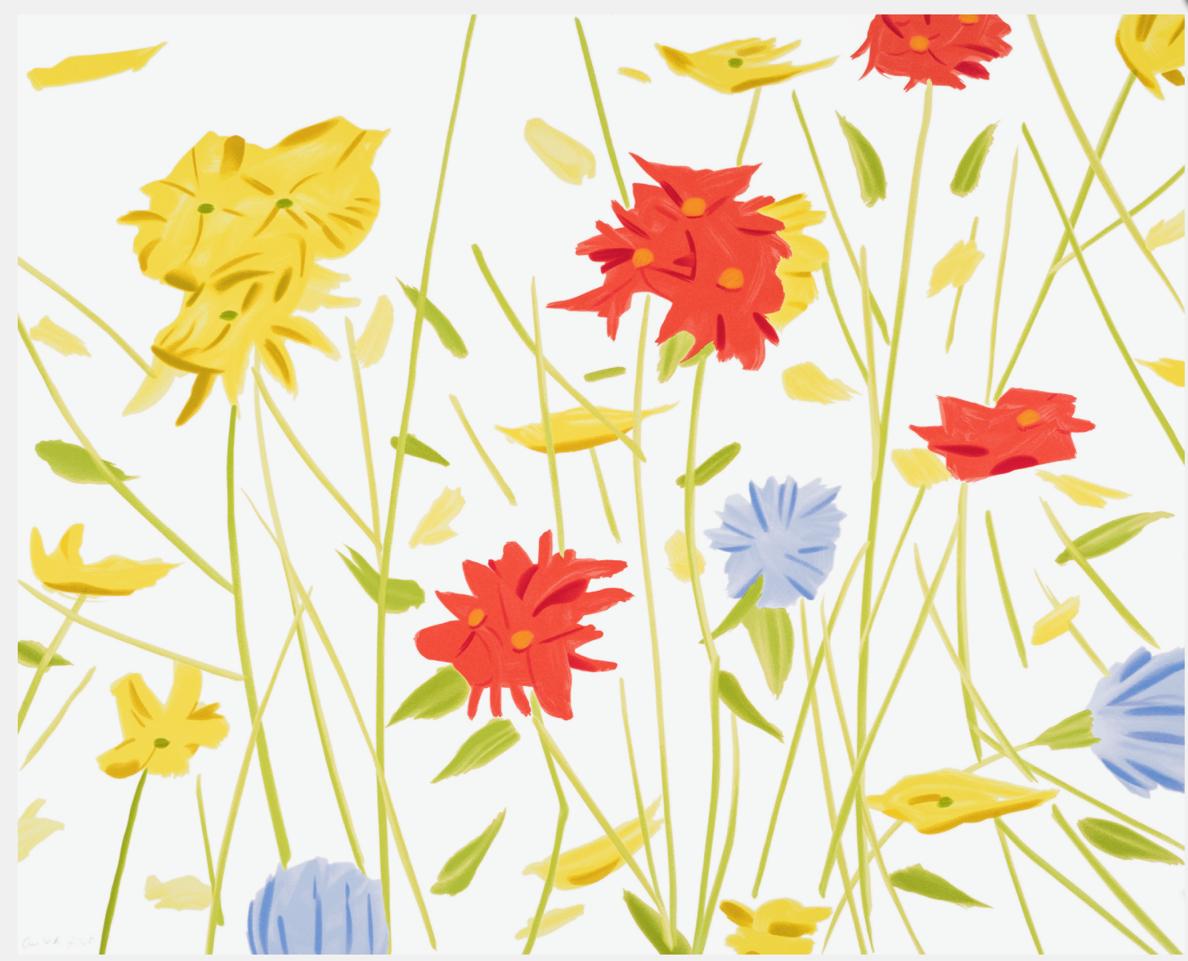 Alex Katz Still-Life Print - Wildflowers