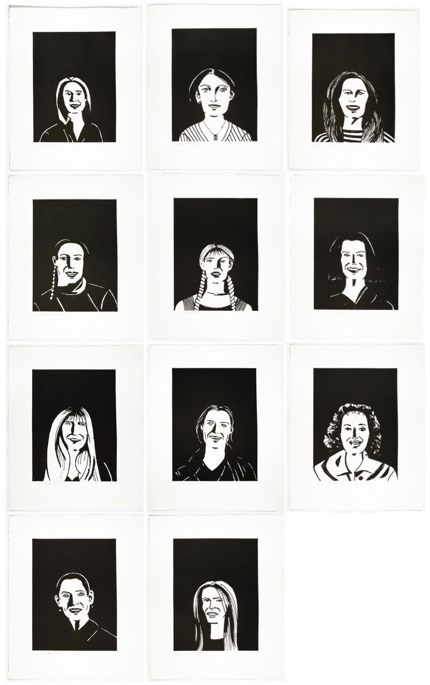 Alex Katz Portrait Print - You Smile and the Angels Sing