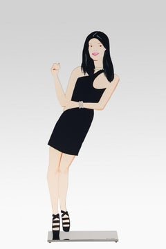 Schwarzes Kleid 1 (Yi) – 21. Jahrhundert, Alex Katz, Figurative Skulptur, Frau