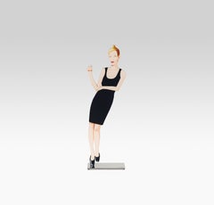 Black Dress 3 (Oona) - 21st Century, Alex Katz, Figurative Sculpture, Woman