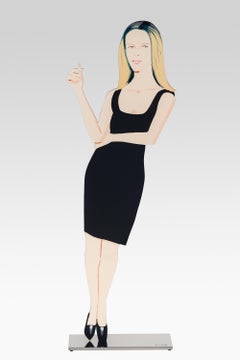Black Dress 6 Yvonne Alex Katz 2018 Figurative Realism Sculpture Cut Out