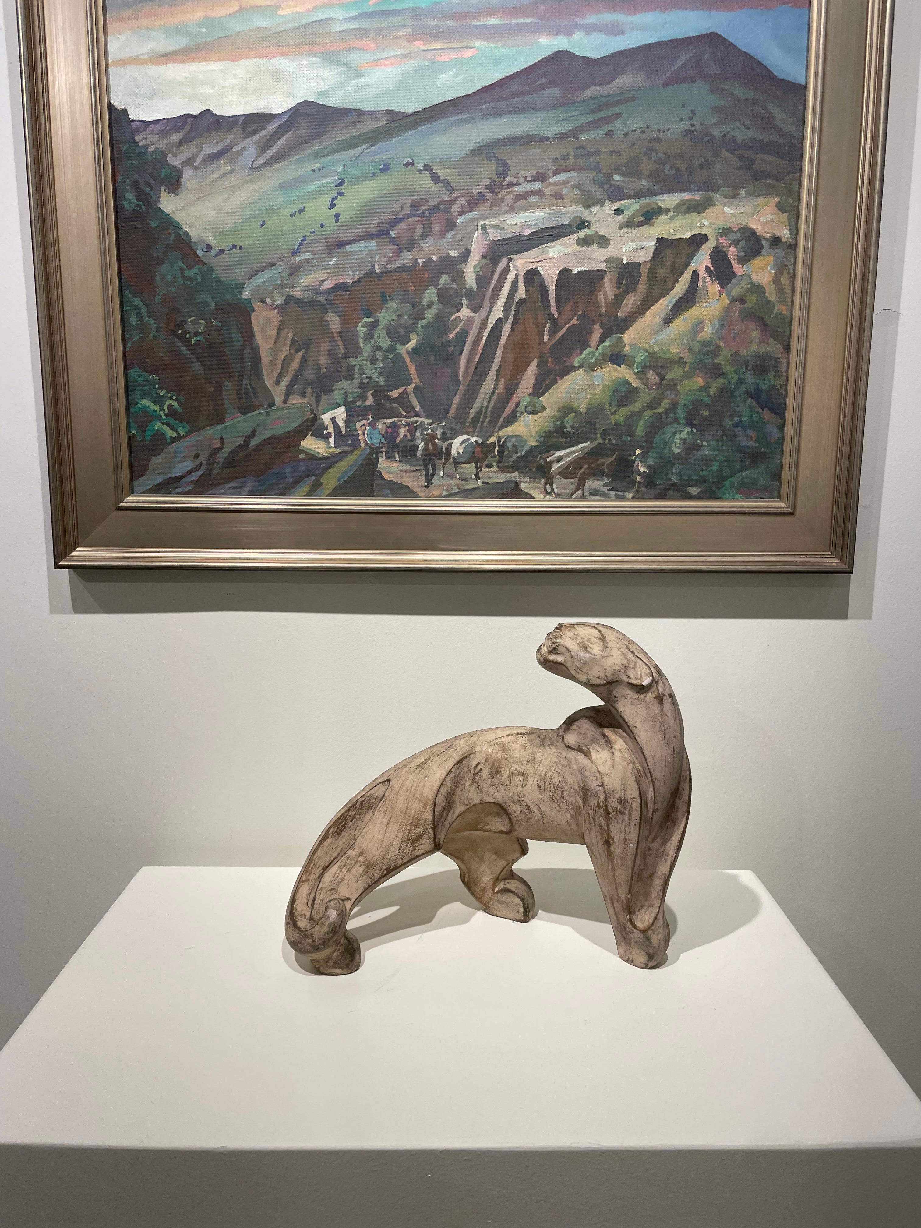 Escultura figurativa de pantera brutalista de finales del siglo XX en venta 6