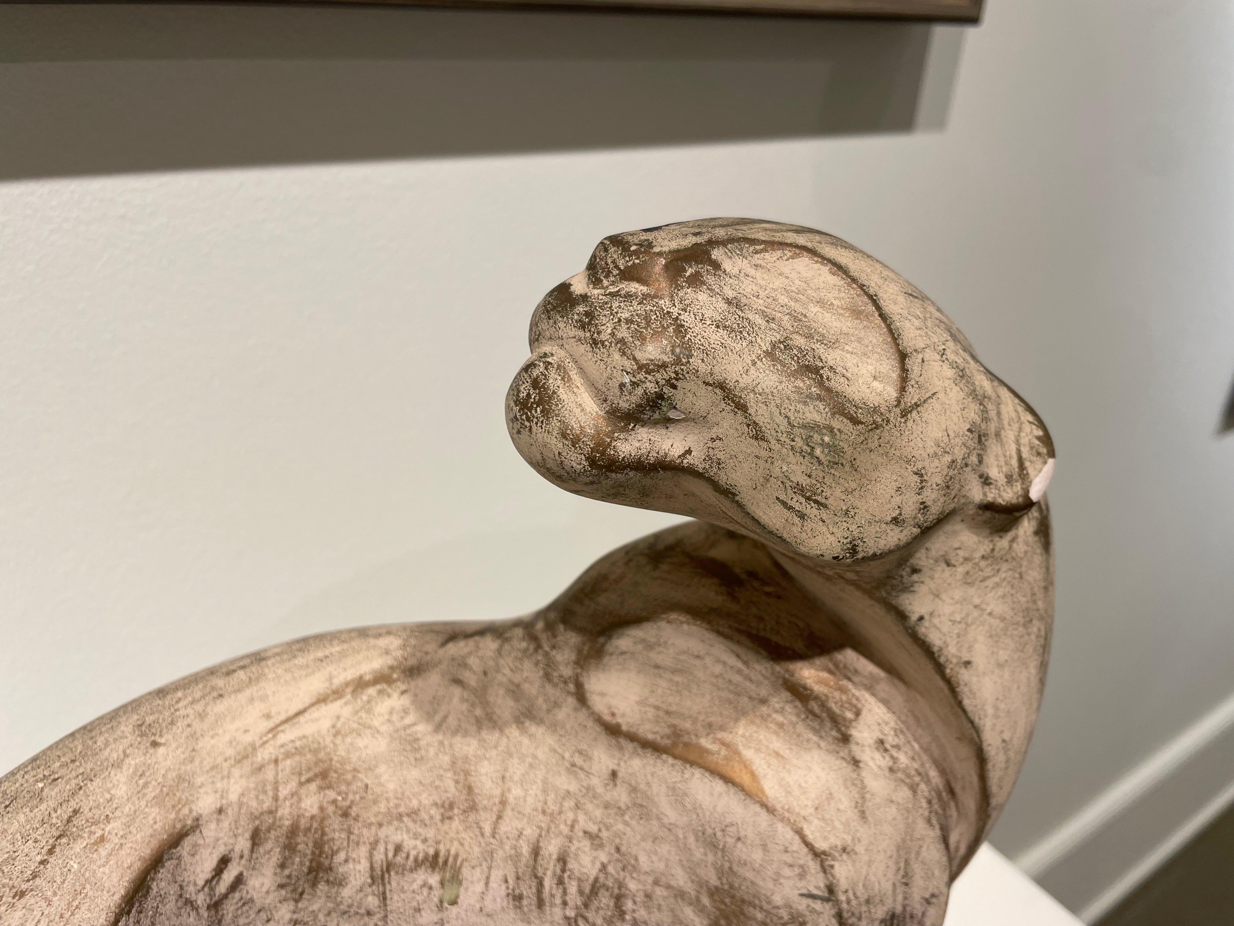Escultura figurativa de pantera brutalista de finales del siglo XX en venta 7