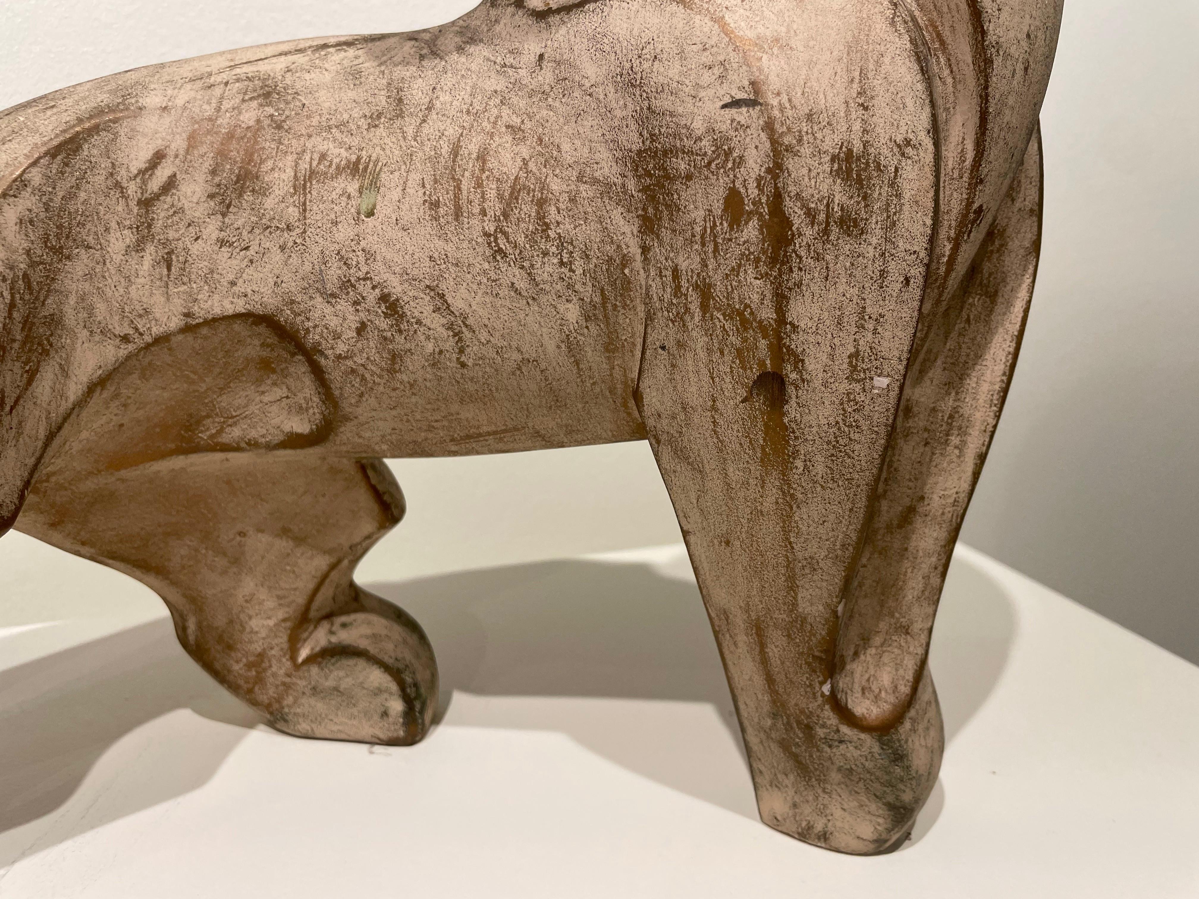 Escultura figurativa de pantera brutalista de finales del siglo XX en venta 3