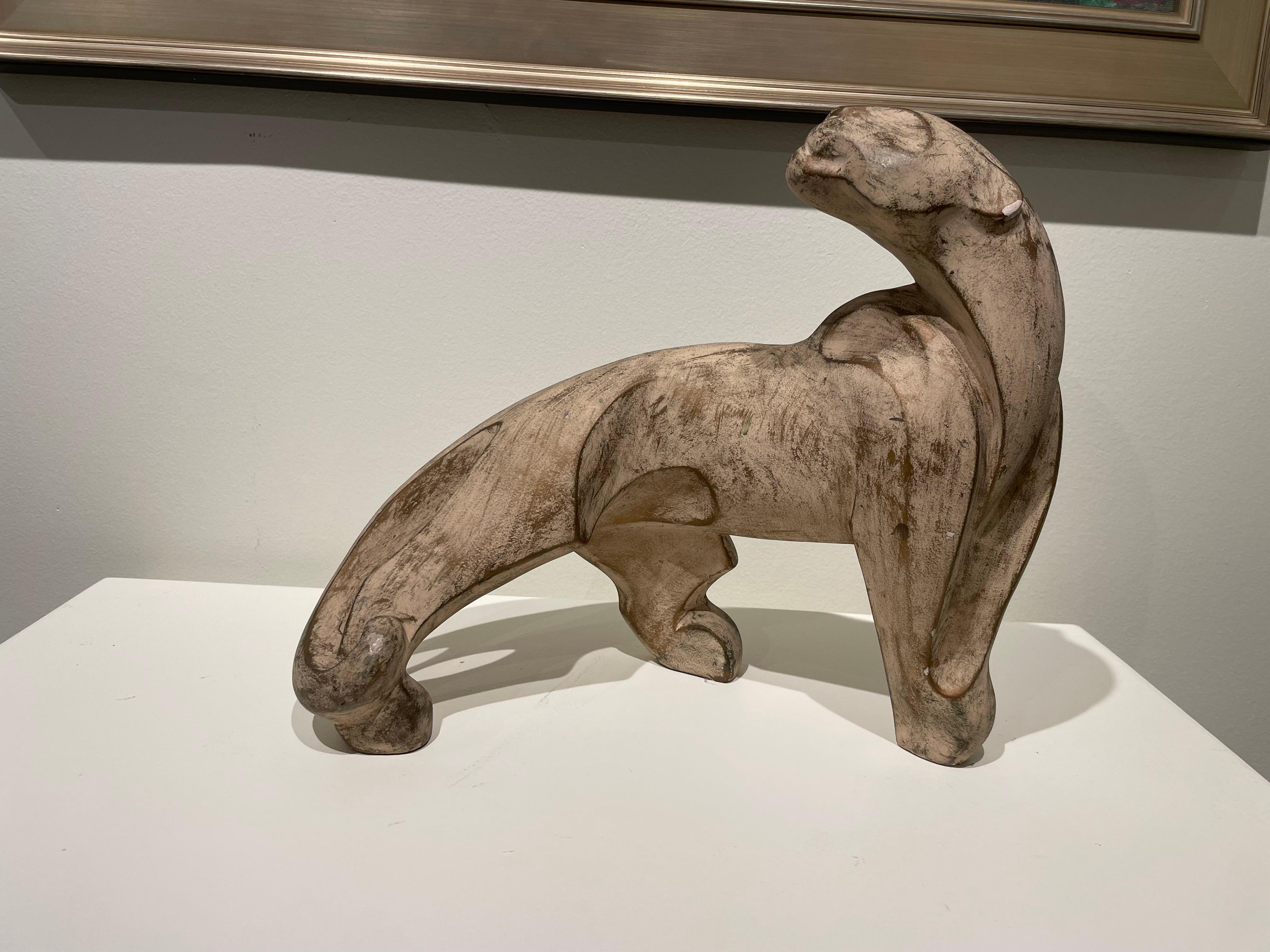 Escultura figurativa de pantera brutalista de finales del siglo XX en venta 4