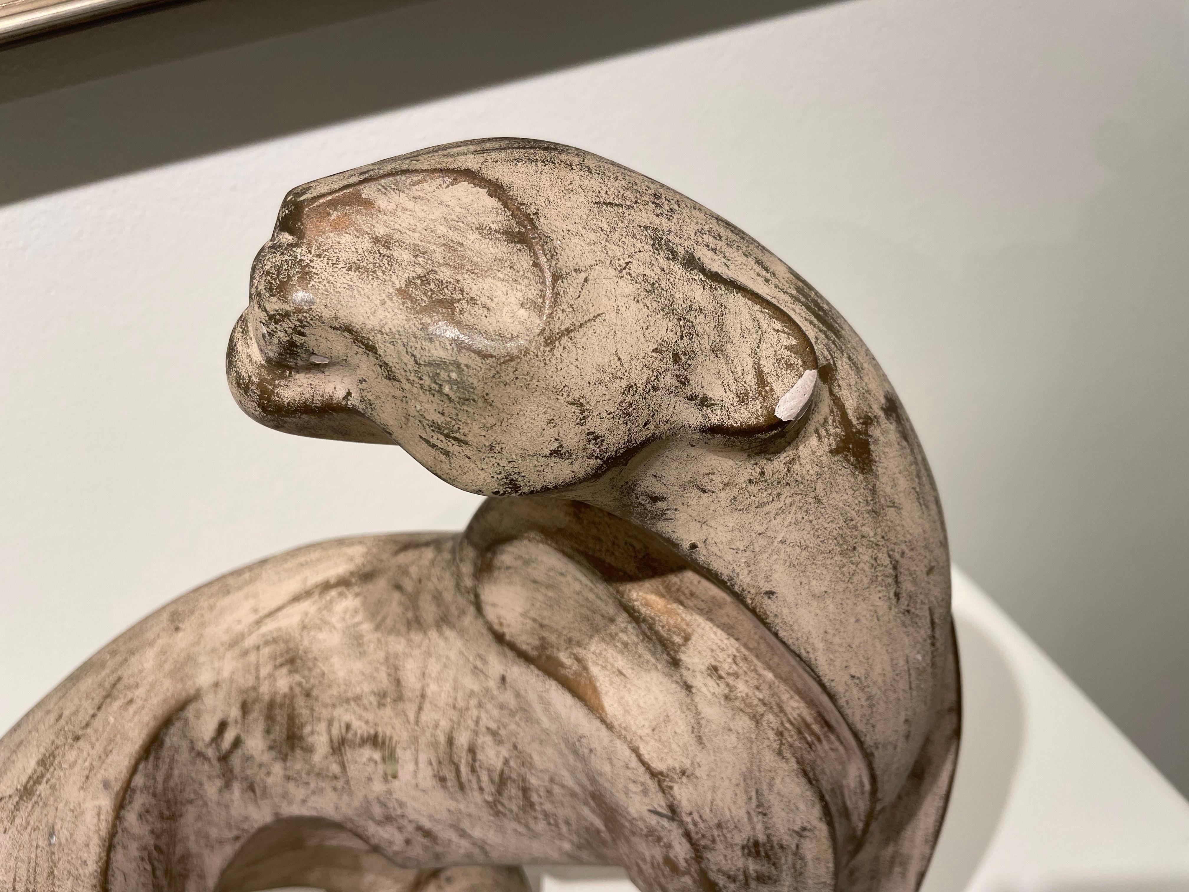 Escultura figurativa de pantera brutalista de finales del siglo XX en venta 5