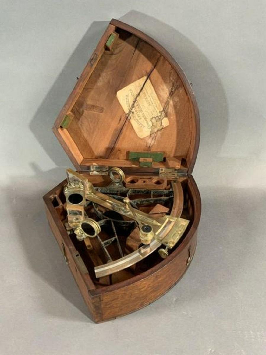 brass sextant