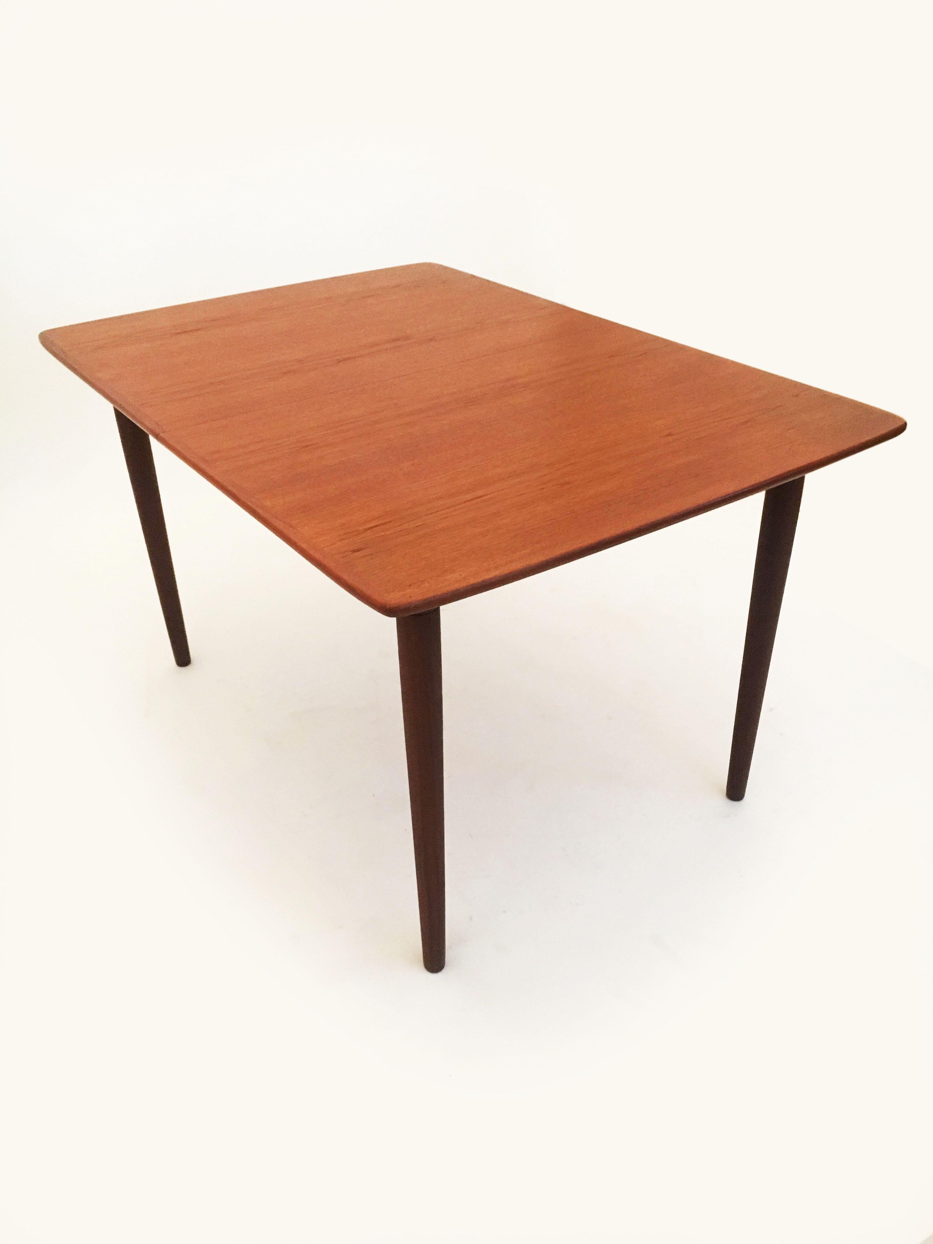 Mid-20th Century Alf Aarseth Extendable Teak Dining Table by Gustav Bahus, Norway, 1960