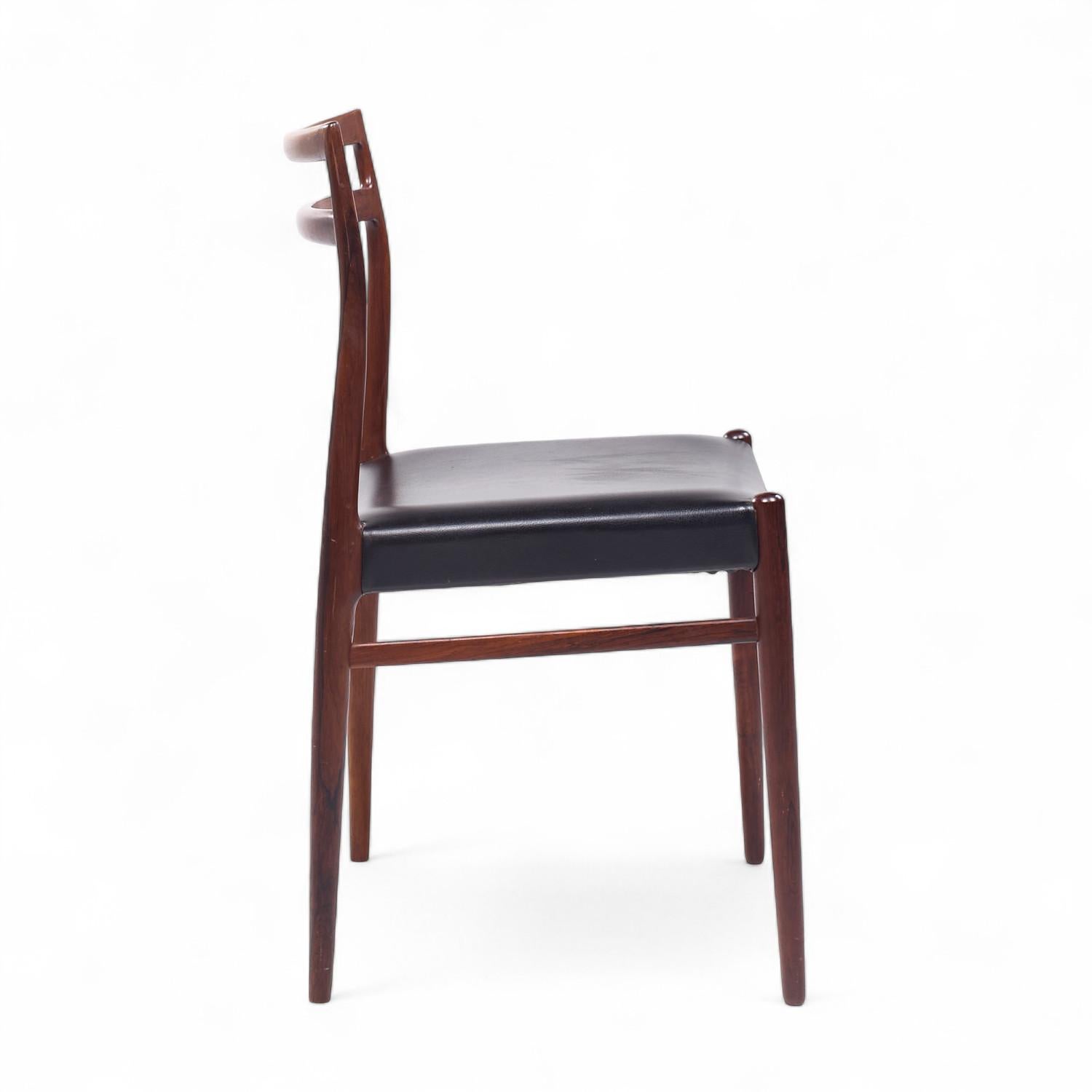 Chaises de salle à manger en bois de rose du milieu du siècle d'Alf Aarseth pour Gustav Bahus - Paire en vente 3