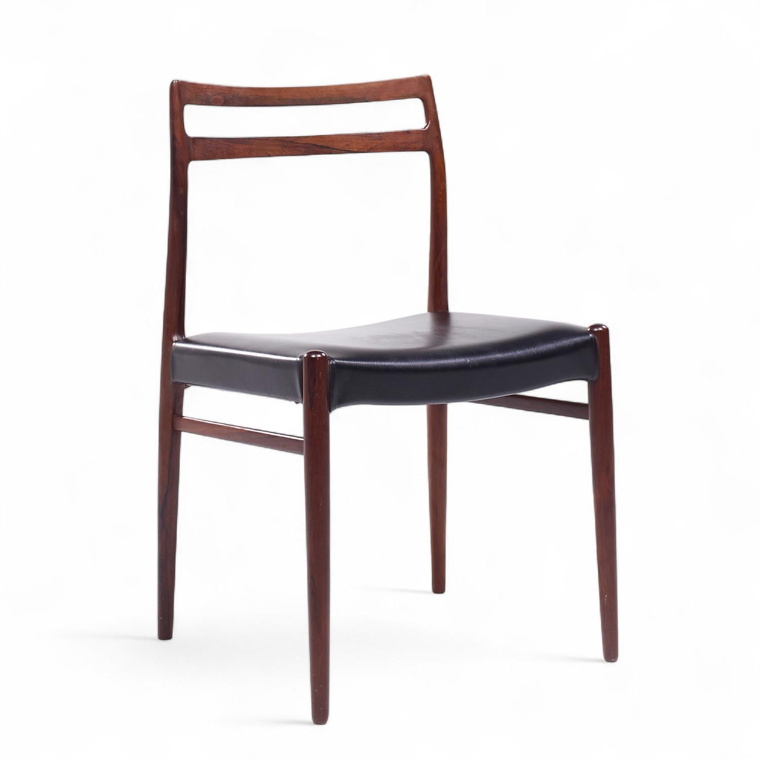 Danois Chaises de salle à manger en bois de rose du milieu du siècle d'Alf Aarseth pour Gustav Bahus - Paire en vente