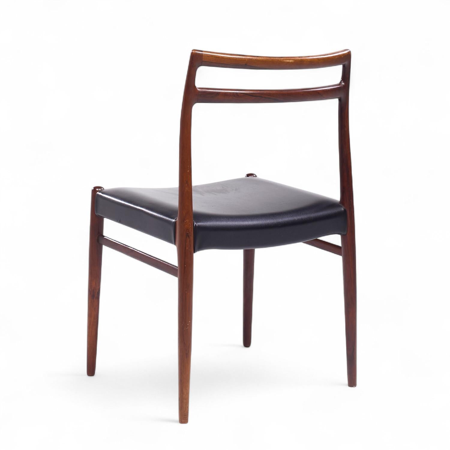 Chaises de salle à manger en bois de rose du milieu du siècle d'Alf Aarseth pour Gustav Bahus - Paire en vente 1