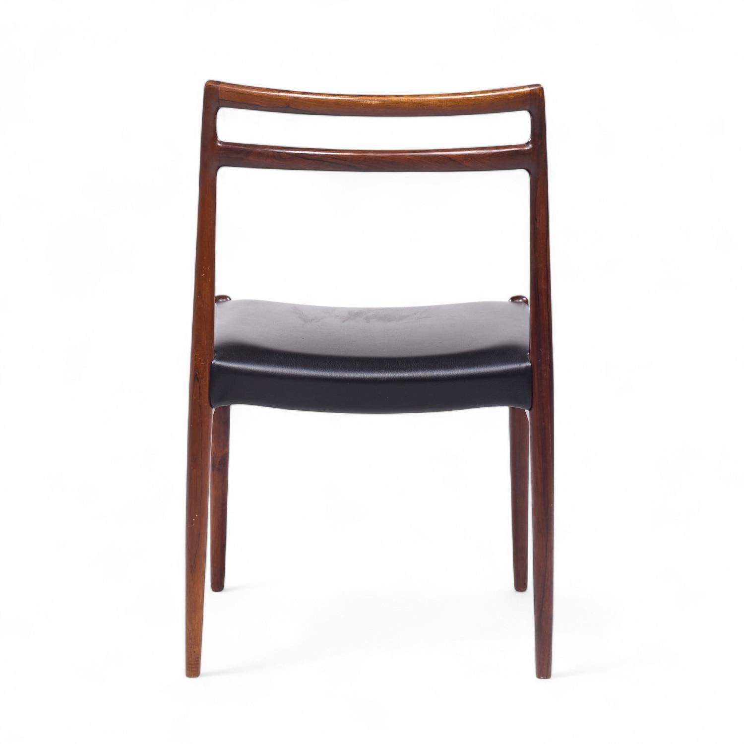Chaises de salle à manger en bois de rose du milieu du siècle d'Alf Aarseth pour Gustav Bahus - Paire en vente 2