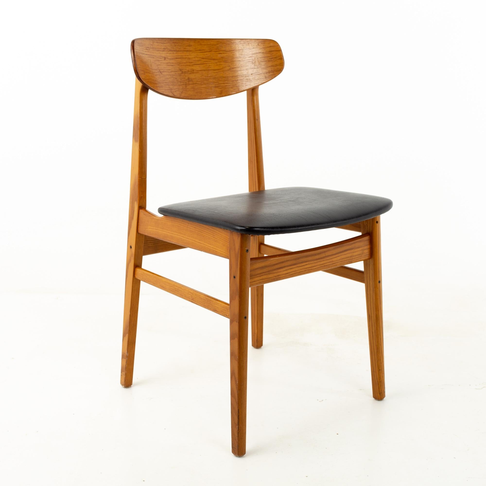 Mid-Century Modern Alf Aarseth Midcentury Danish Teak Cats Eye Dining Chairs, Set of 6