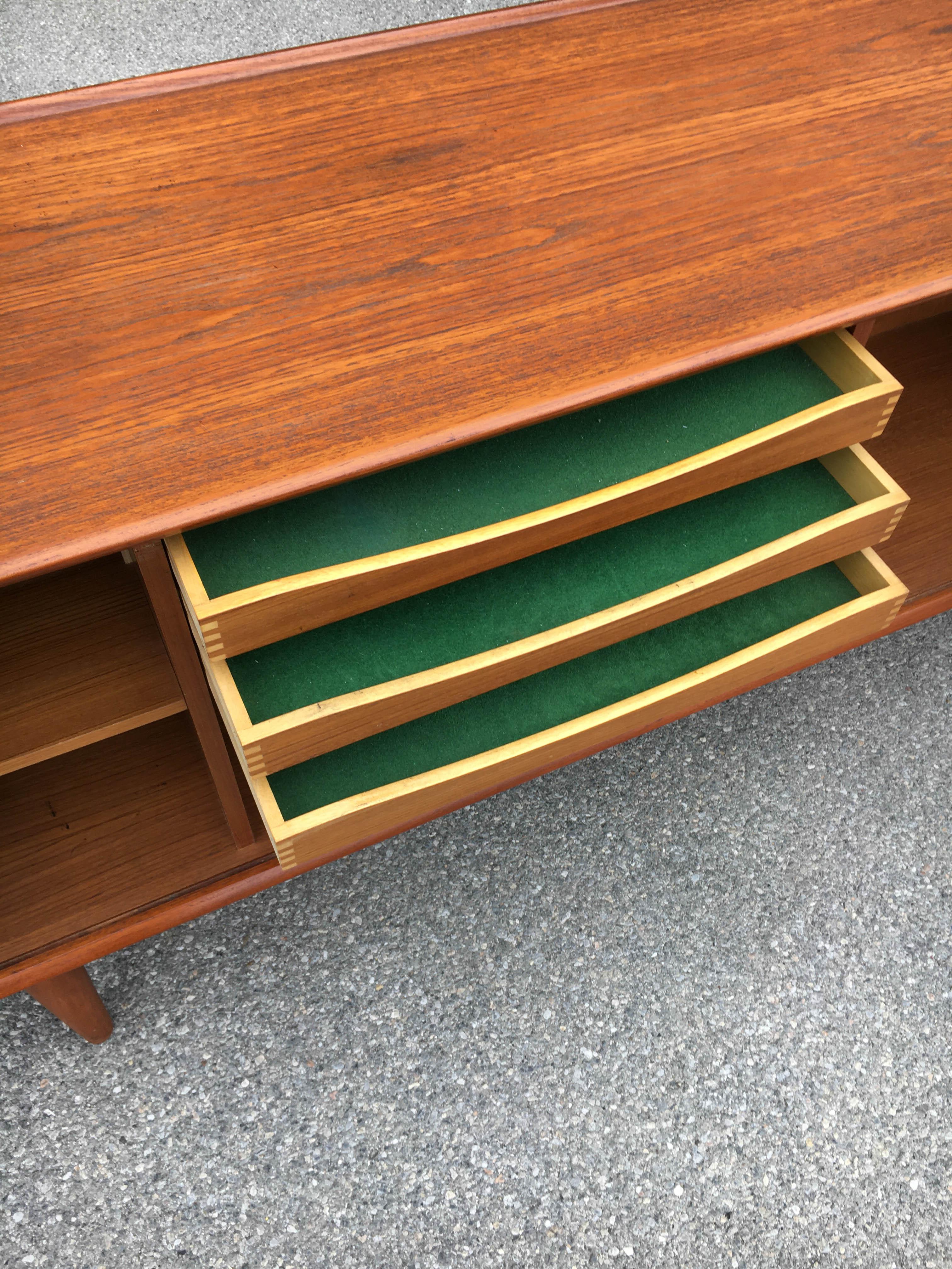 Norwegian Alf Aarseth Sideboard Model 'Jan' by Gustav Bahus Norway, 1950s For Sale