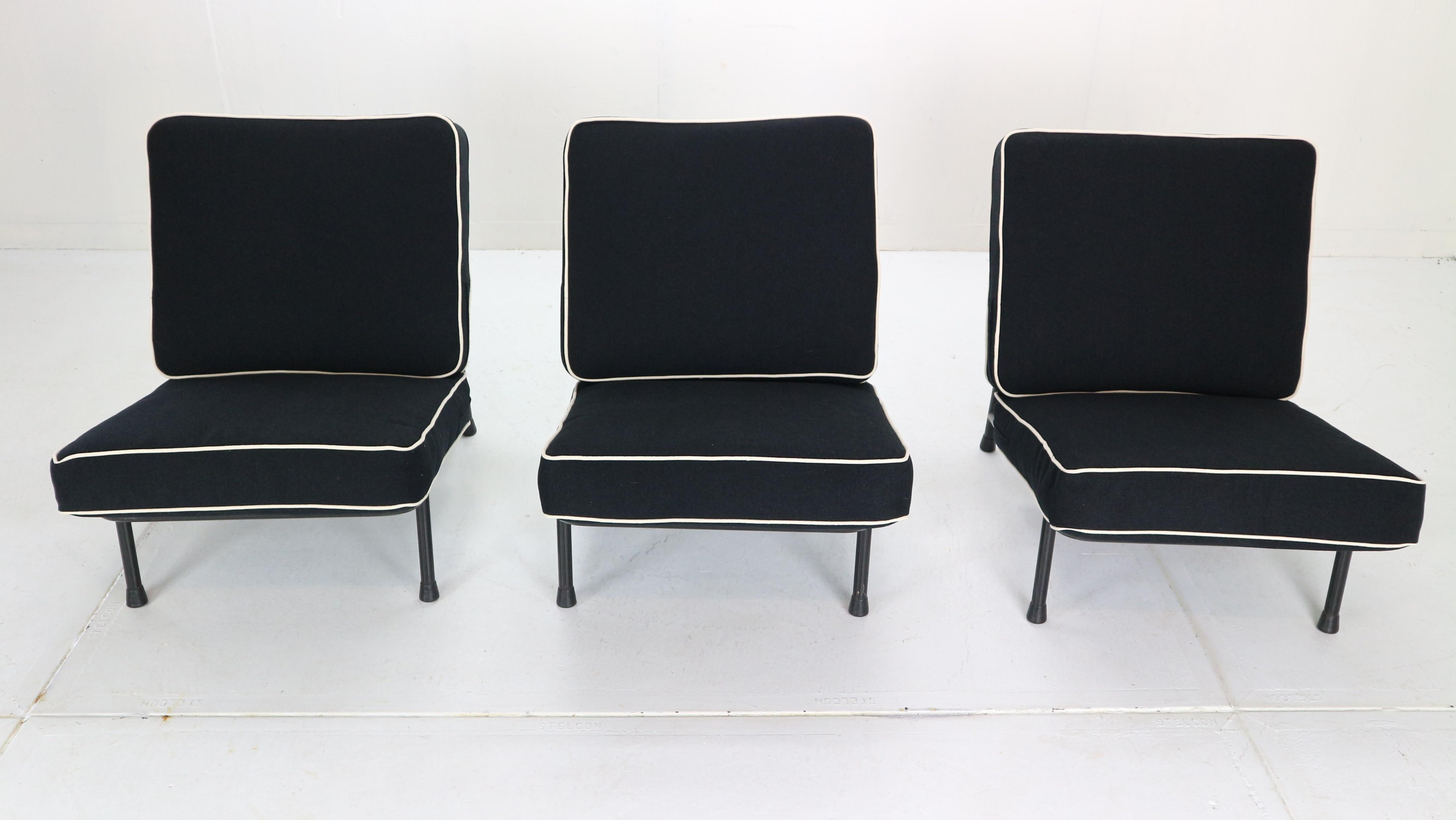 Scandinavian Modern Alf Svensson ‘013’ Set of 3 Easy Chairs for DUX Artifort, 1950s