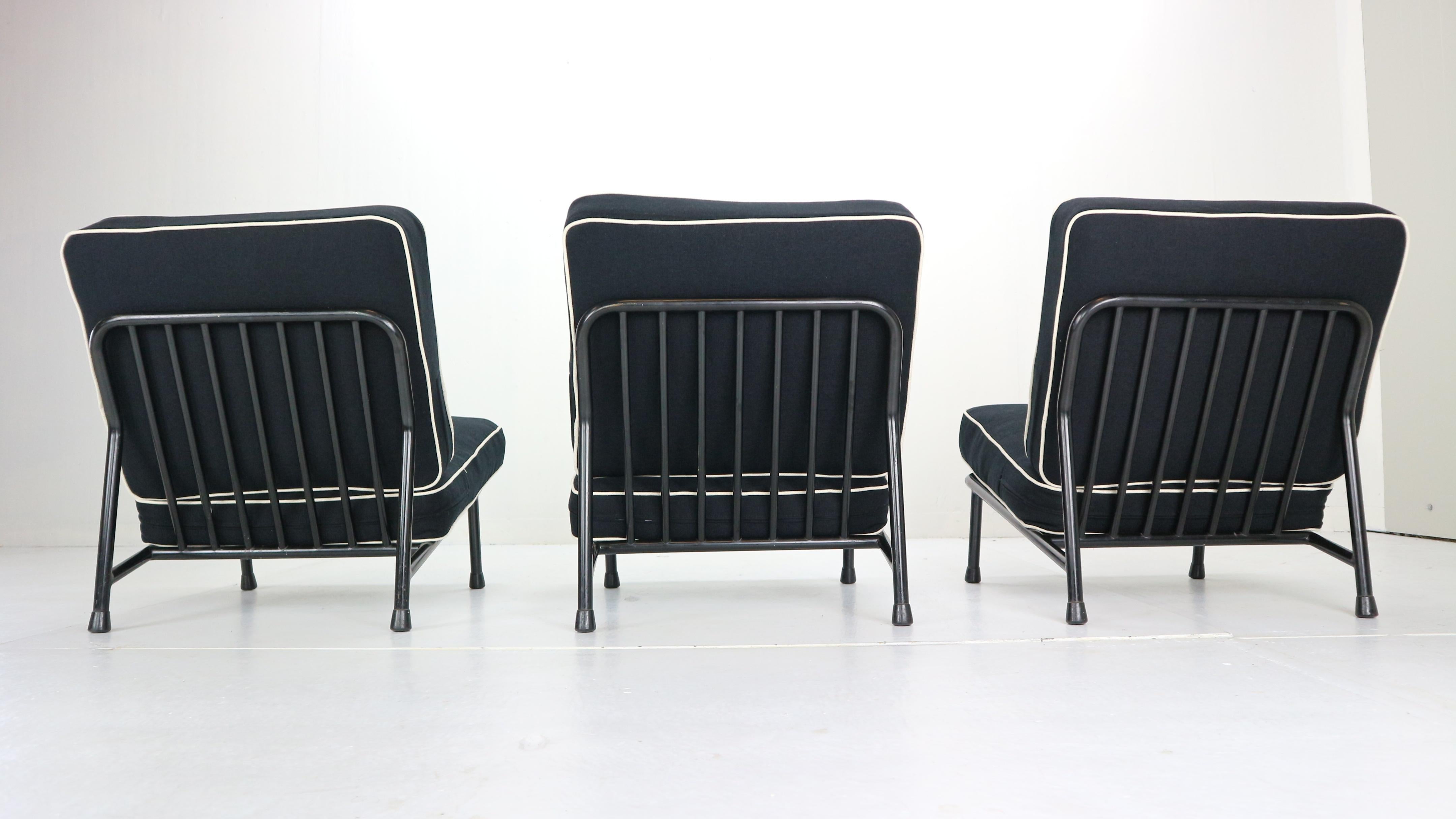 Swedish Alf Svensson ‘013’ Set of 3 Easy Chairs for DUX Artifort, 1950s