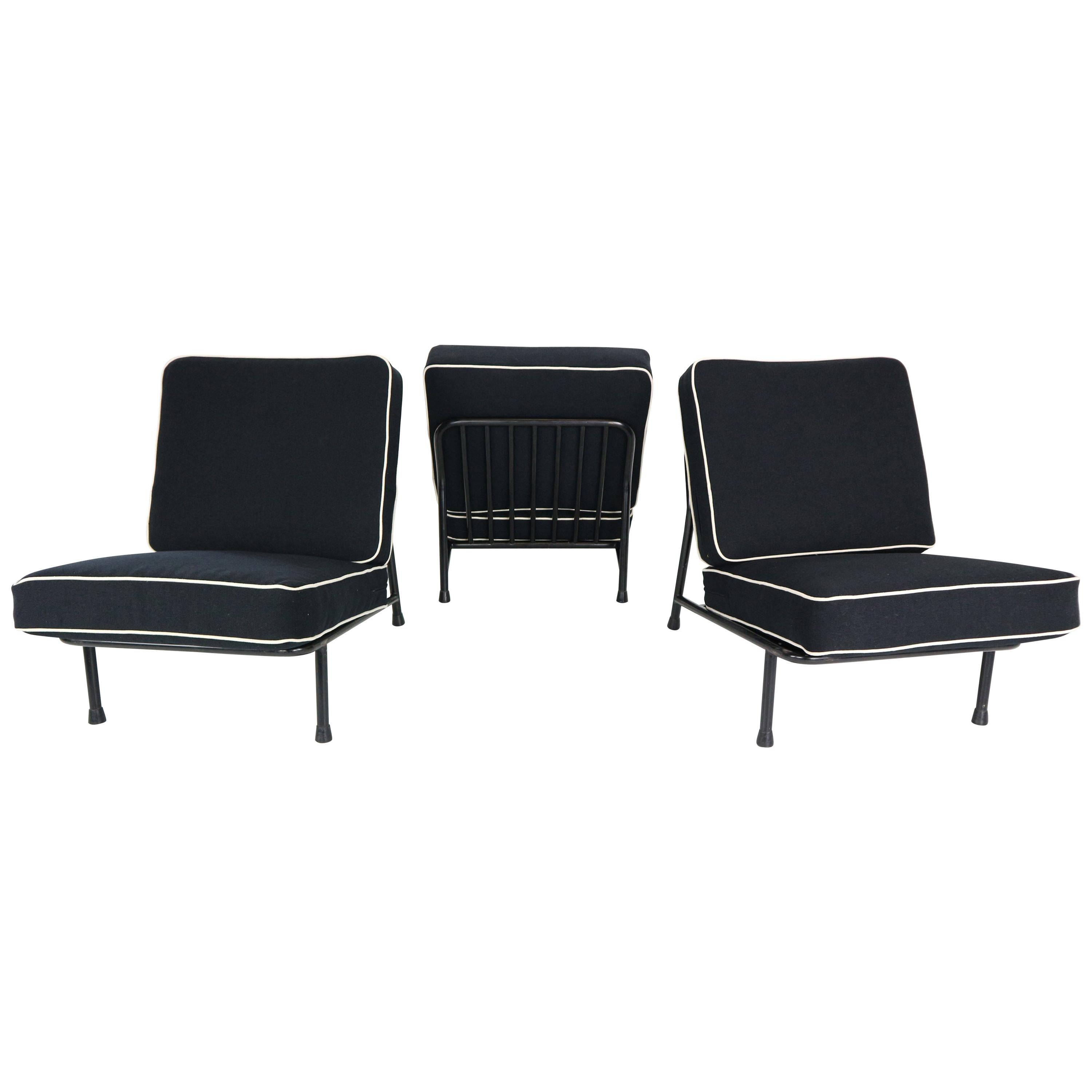 Alf Svensson ‘013’ Set of 3 Easy Chairs for DUX Artifort, 1950s