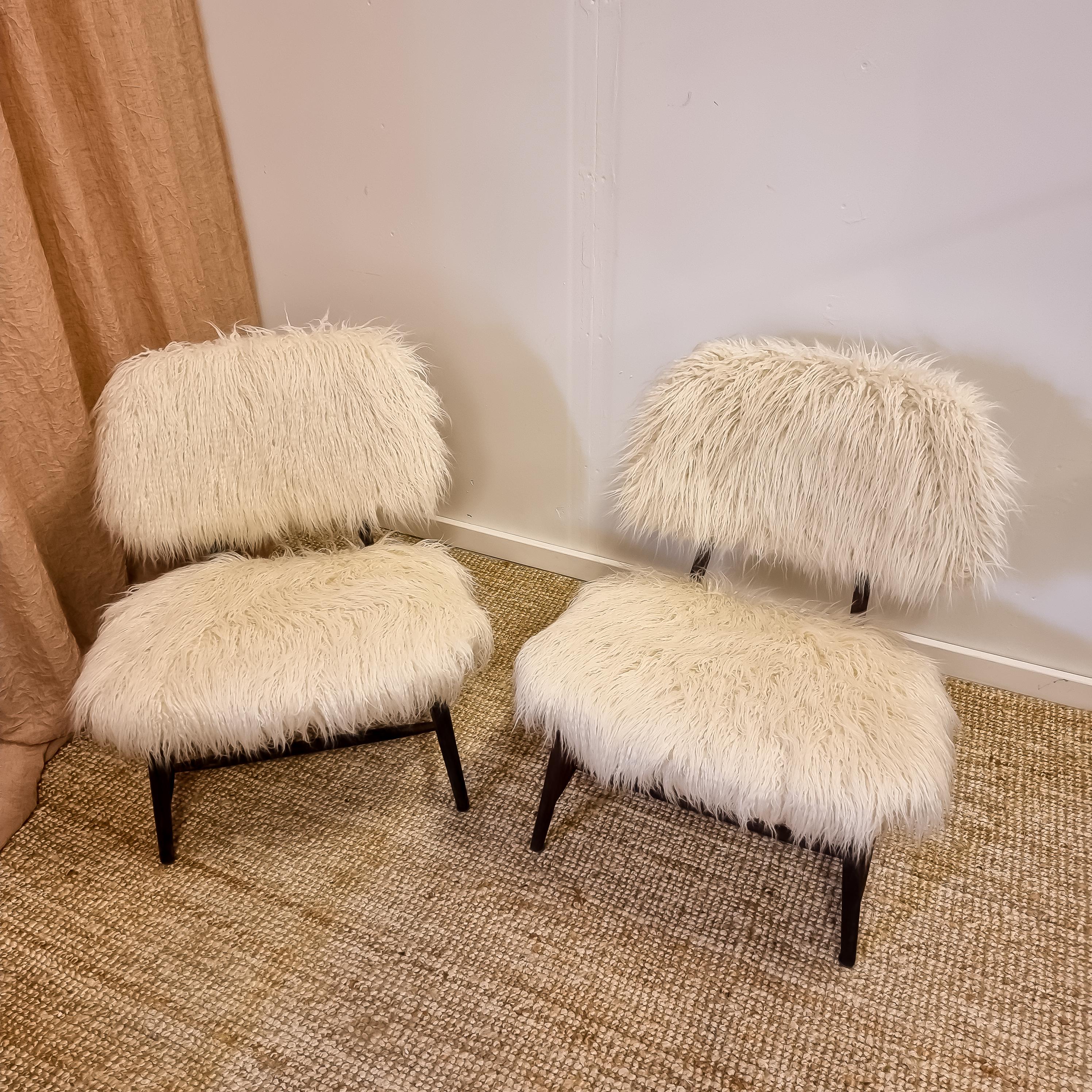 Scandinavian Modern Alf Svensson, a Pair of Classic Swedish Modern Chairs 