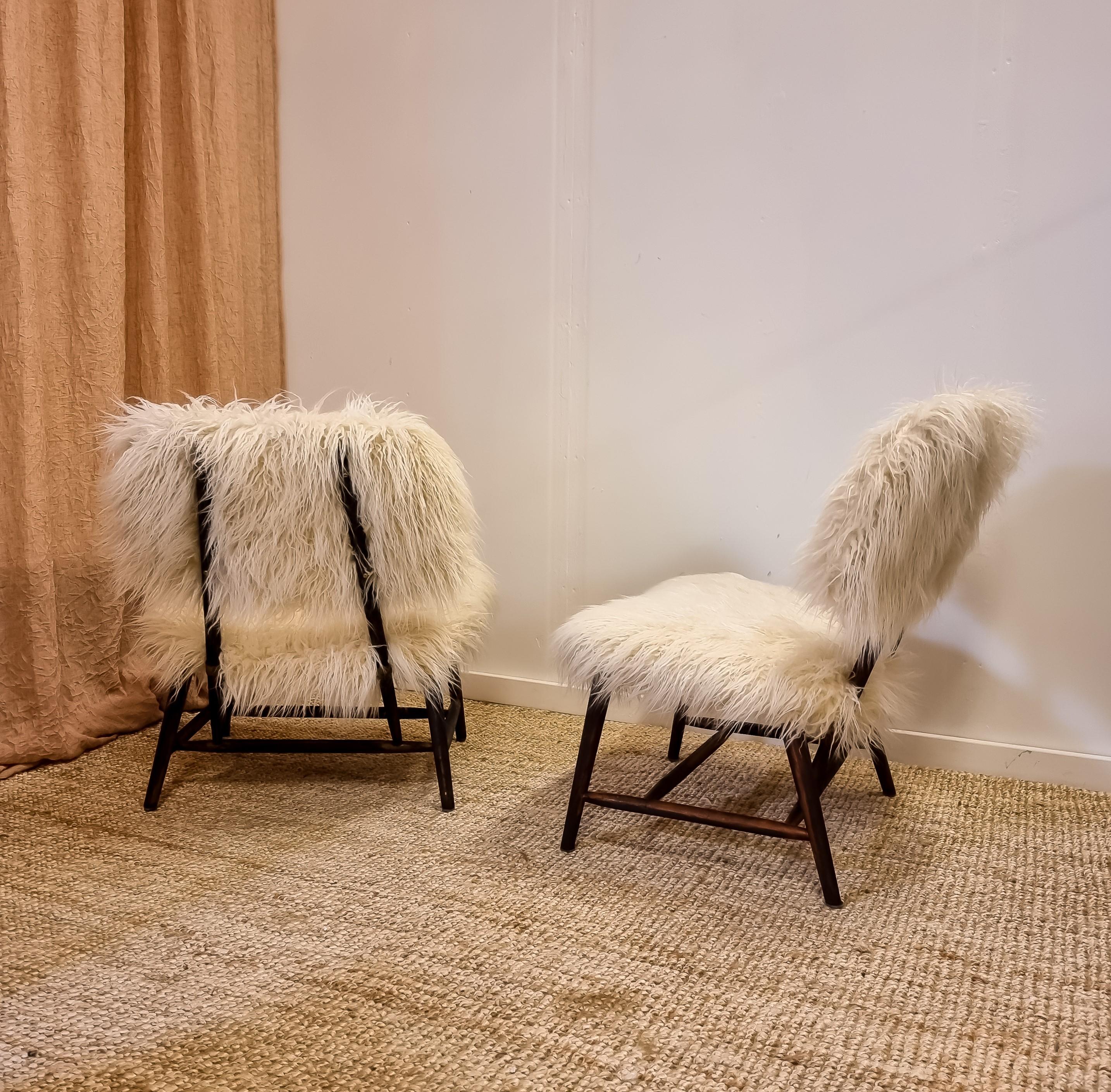 fur chairs for living room