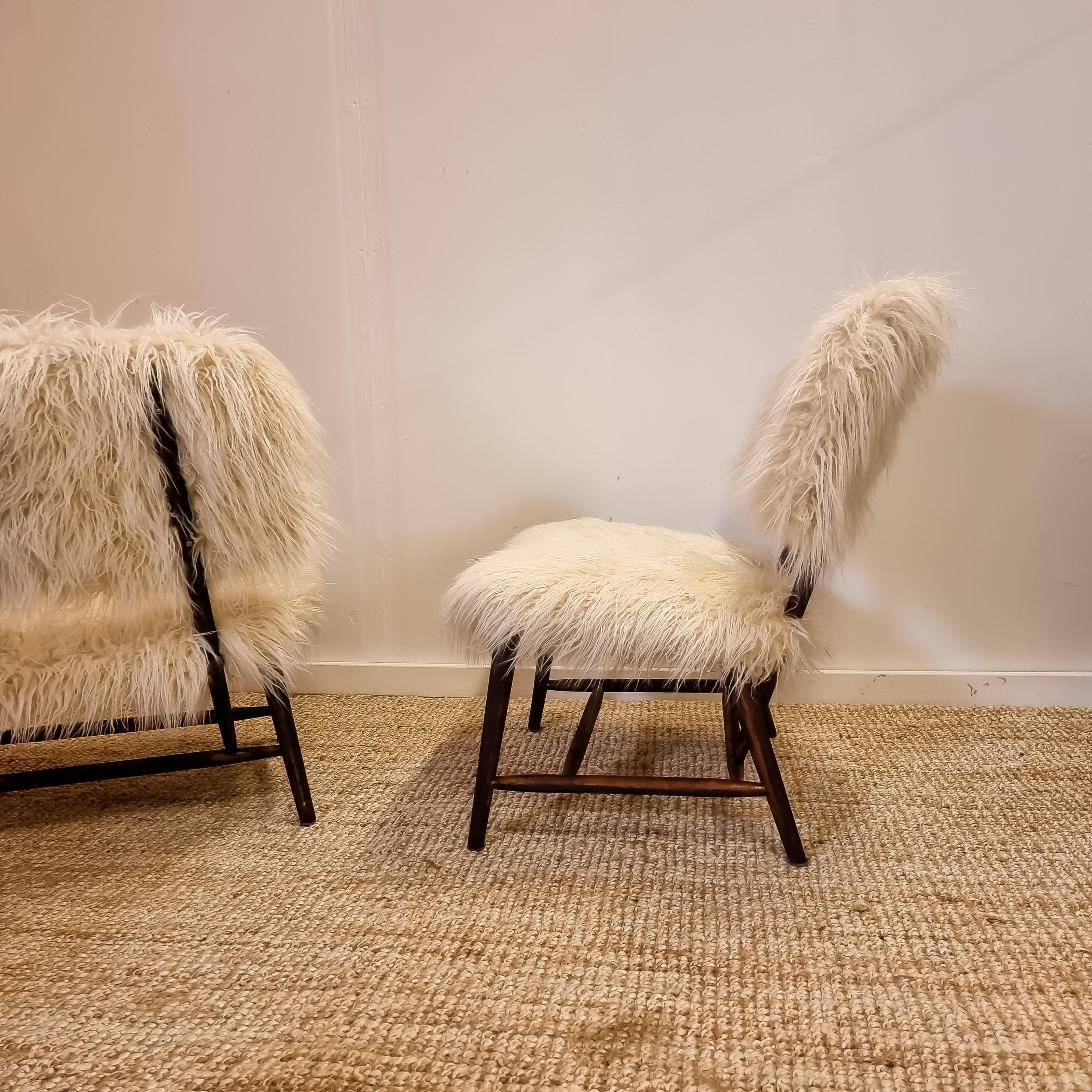 20th Century Alf Svensson, a Pair of Classic Swedish Modern Chairs 