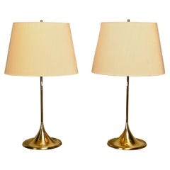 Alf Svensson e Yngvar Sandström B-024 coppia di lampade da tavolo in ottone per Bergboms Alf Svensson e Yngvar Sandström B-024 coppia di lampade da tavolo in ottone per Bergboms