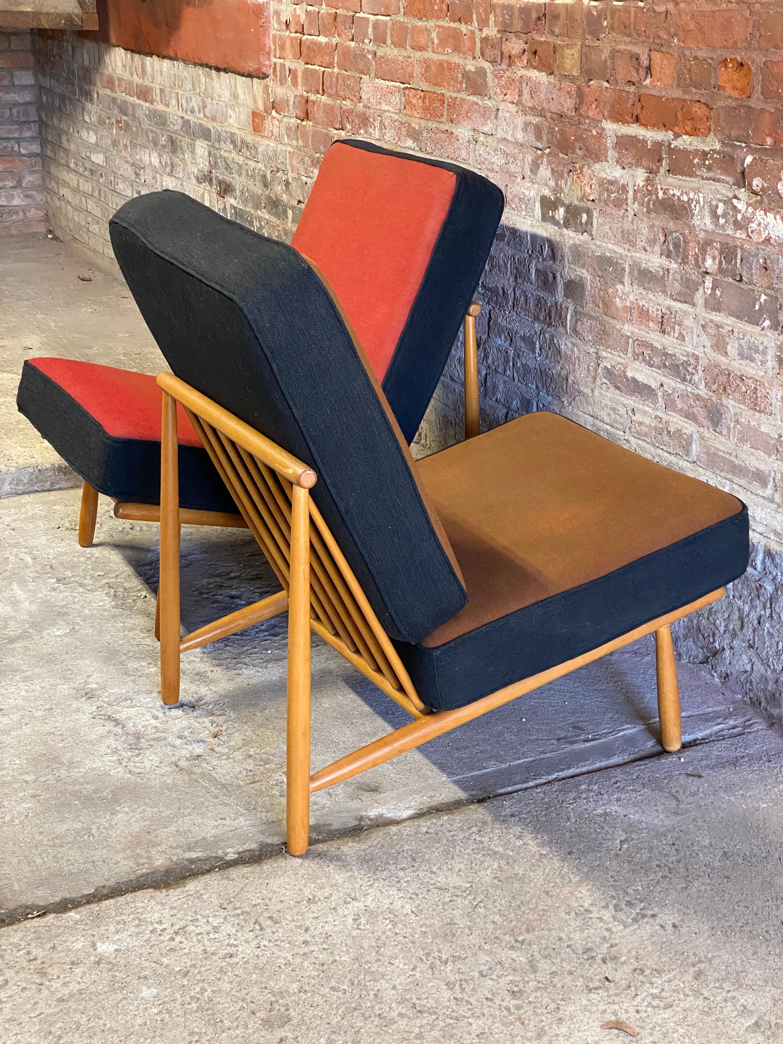 Swedish Alf Svensson Domus 1 Easy Chairs for DUX, a Pair